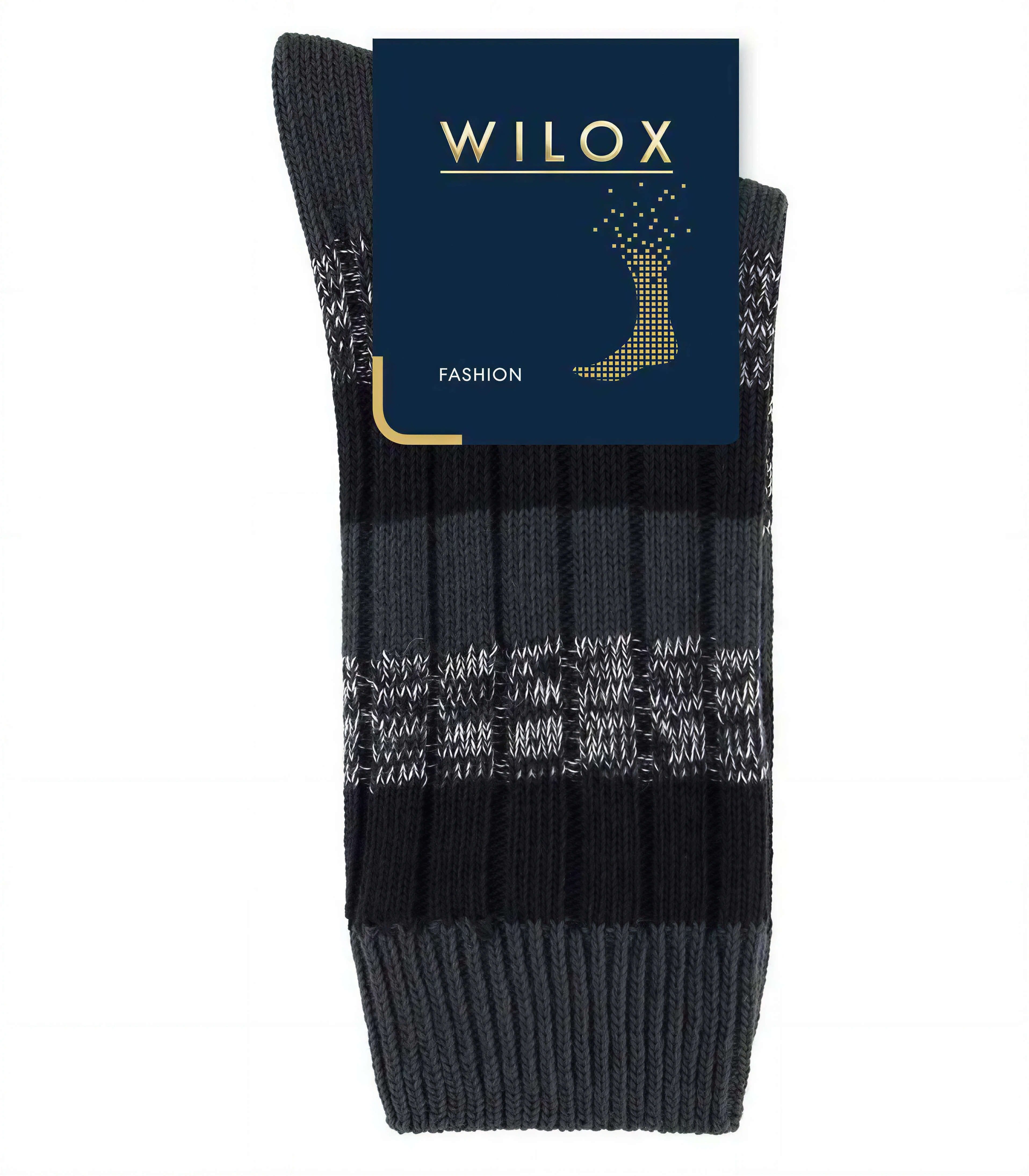 Basicsocken Herren in Blockringel-Design