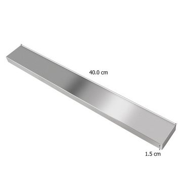 BAYLI Wand-Magnet Messerhalter 2er Set Magnetleiste selbstklebend 40cm - Messerleiste Edelstahl Ohne