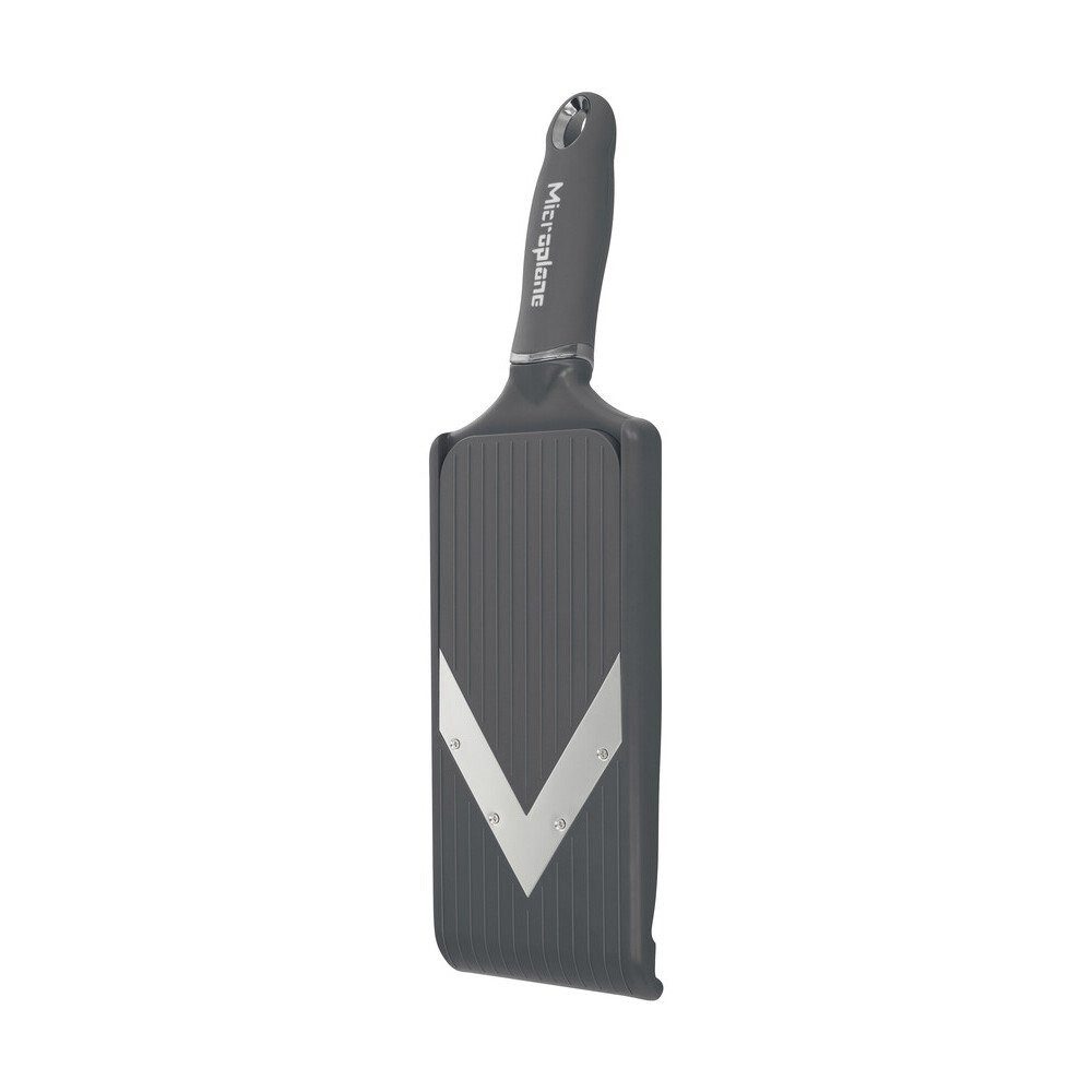 Microplane Gemüsehobel V-Hobel PureCut 36 cm Dark Grey, Kunststoff