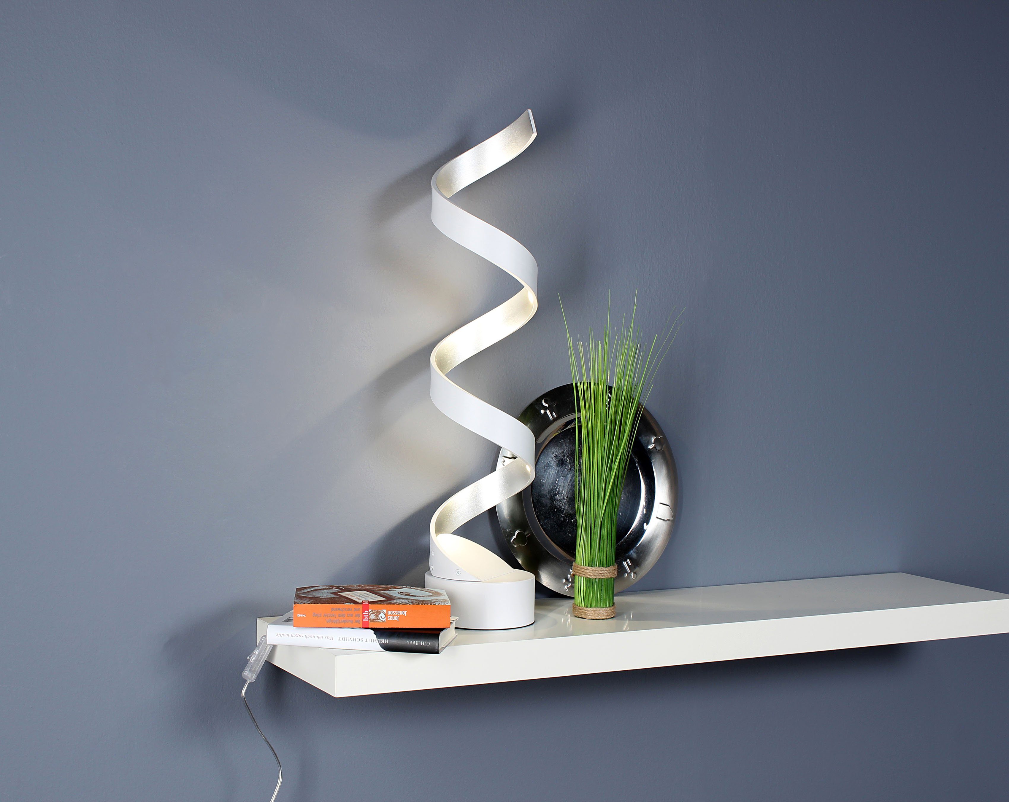 HELIX, LED Warmweiß integriert, Design fest Tischleuchte LUCE LED
