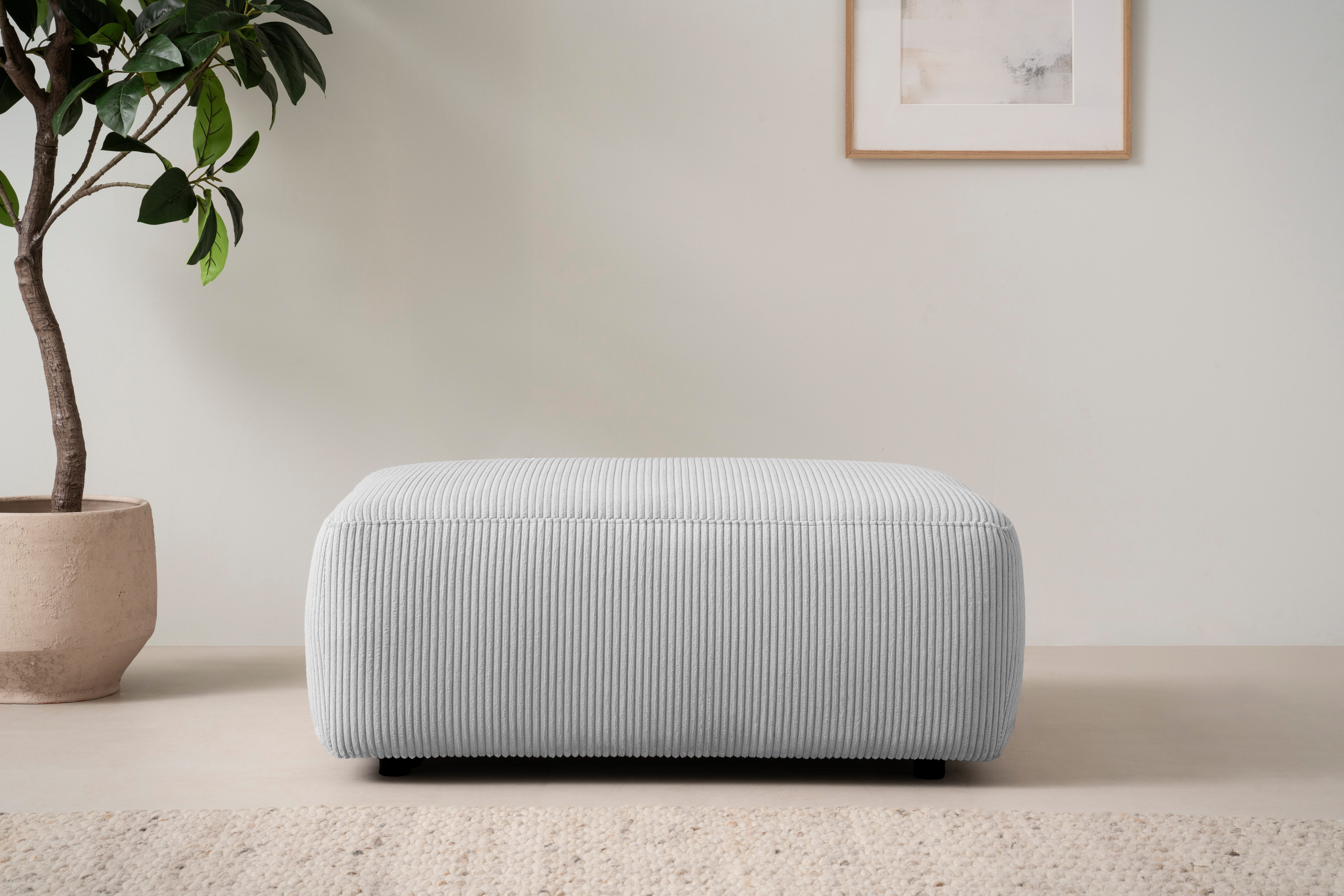 INOSIGN Polsterhocker Torge, Hocker in Cord, günstig online kaufen