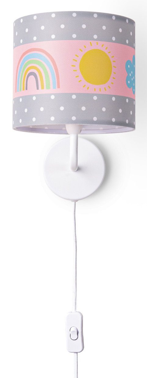 Tolles Angebot!! Sonne Cosmo 962, Leuchtmittel, E14 Stecker Home Lampe Wandleuchte Kinderzimmer Paco âˆ…18cm ohne Wolken Regenbogen