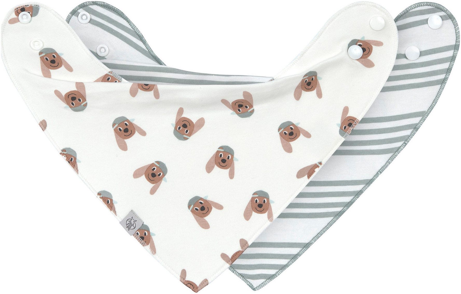 LÄSSIG Dreieckstuch Tiny Team Dog, (Set, 2-St), für Babys