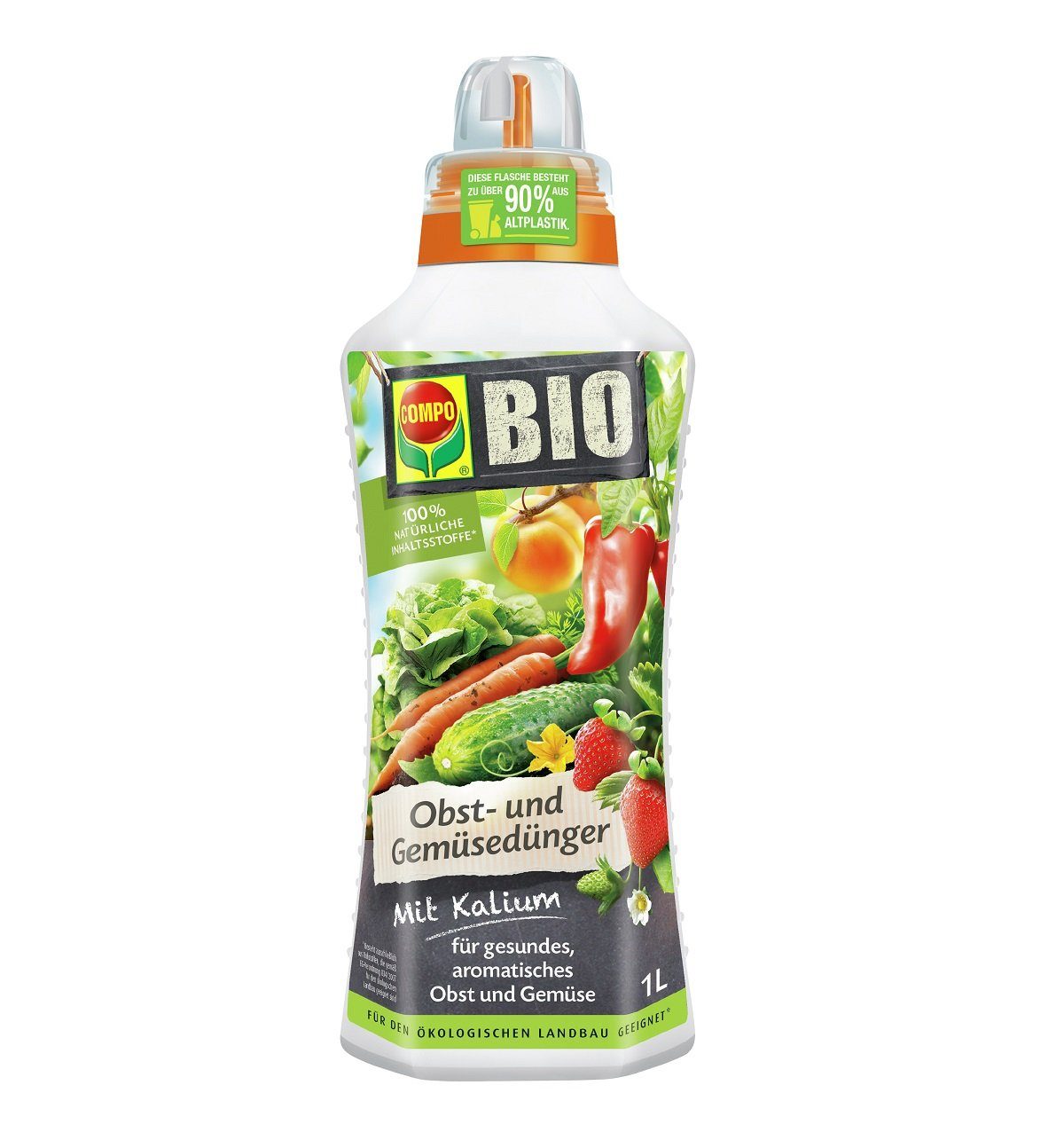 Compo Pflanzendünger COMPO Bio Obst- und Gemüsedünger 1 Ltr