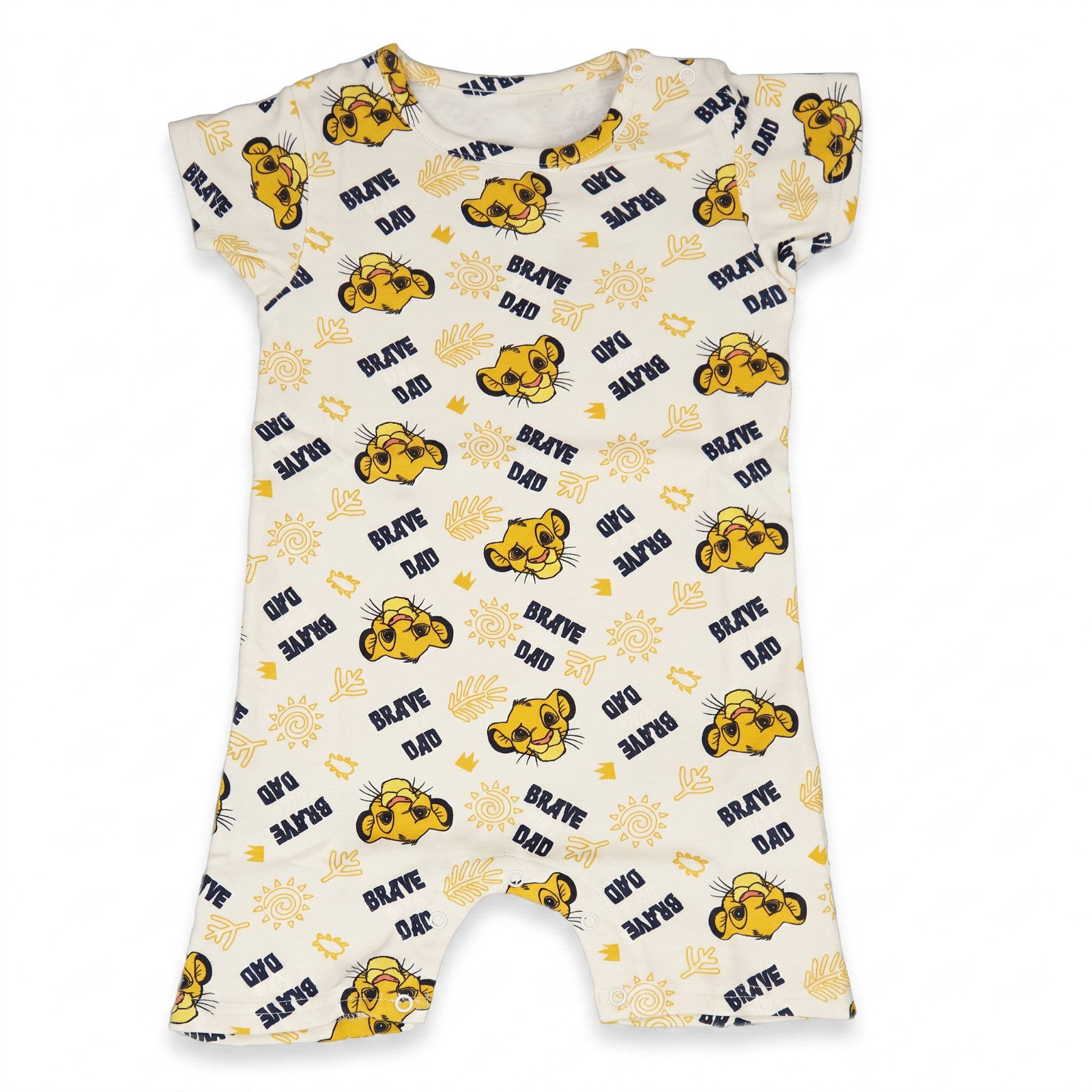 Disney Strampler König der Löwen Simba Baby Kurzarm Strampler Schlafanzug