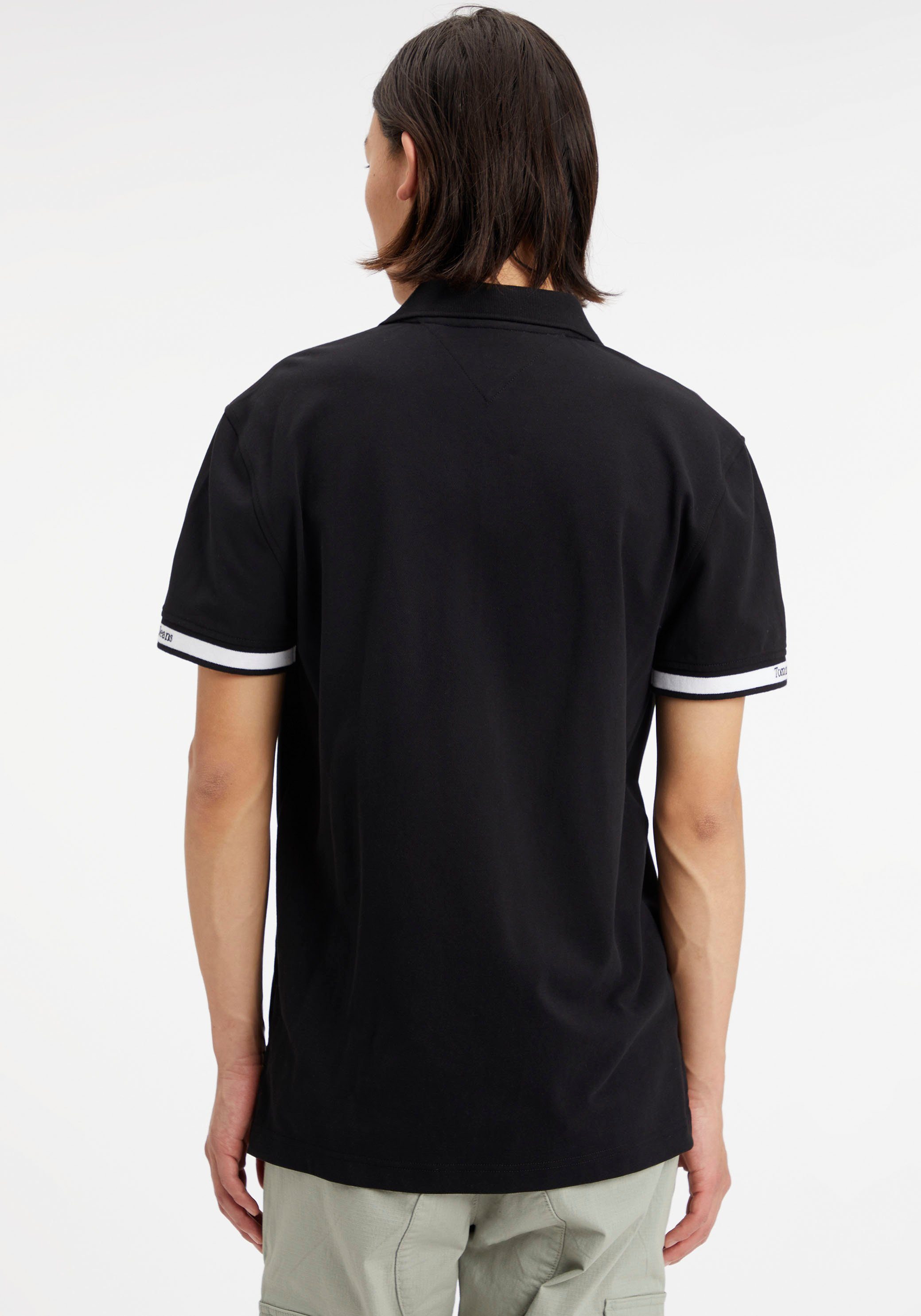 Poloshirt ESSENTIAL mit TJM Tommy CLSC Jeans POLO Black Logostickerei