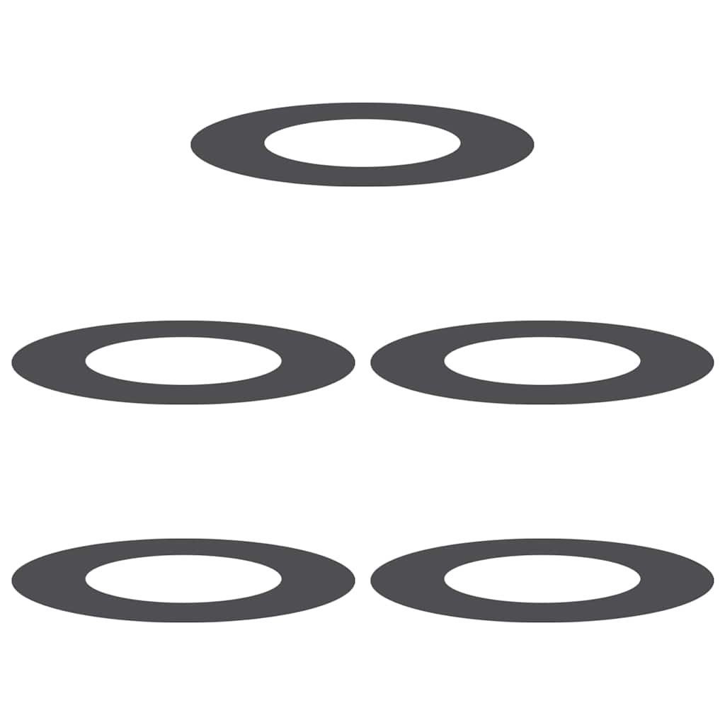 vidaXL Blumentopf Flache Baumringe 5 pcs günstig online kaufen