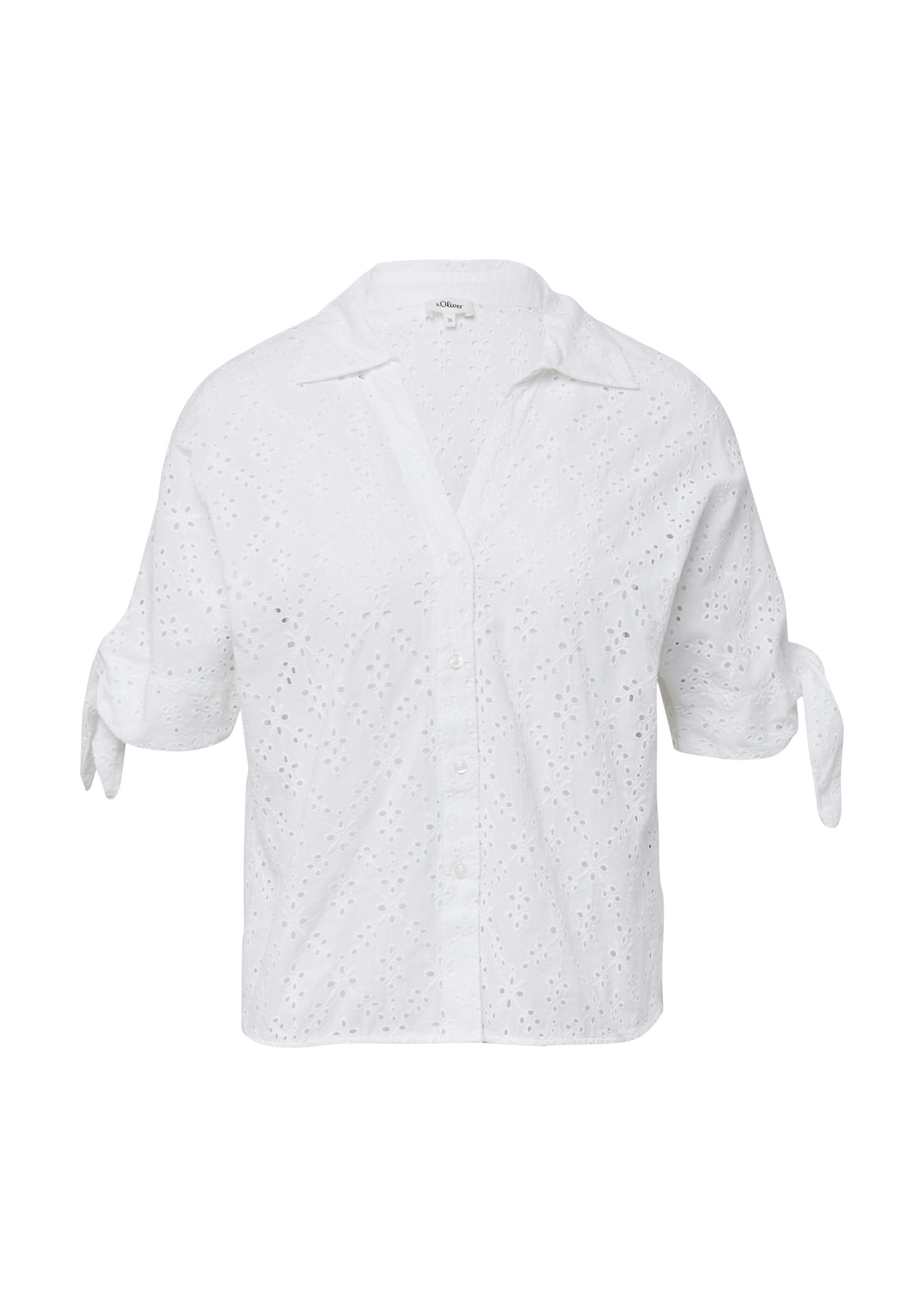 s.Oliver Kurzarmbluse Bluse (1-tlg) günstig online kaufen