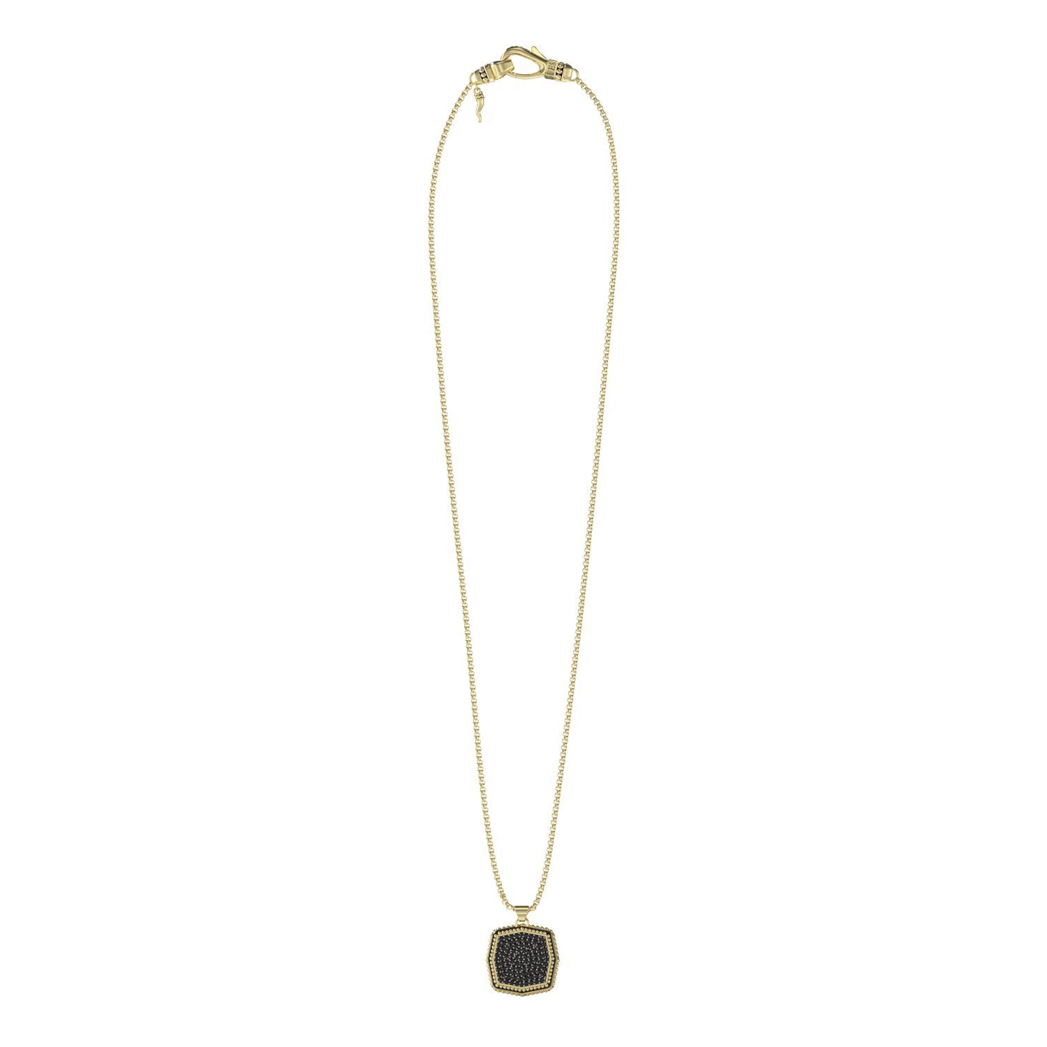 Guess Kette mit Anhänger Halskette - Stahl - Gold - Kristall - Herren
