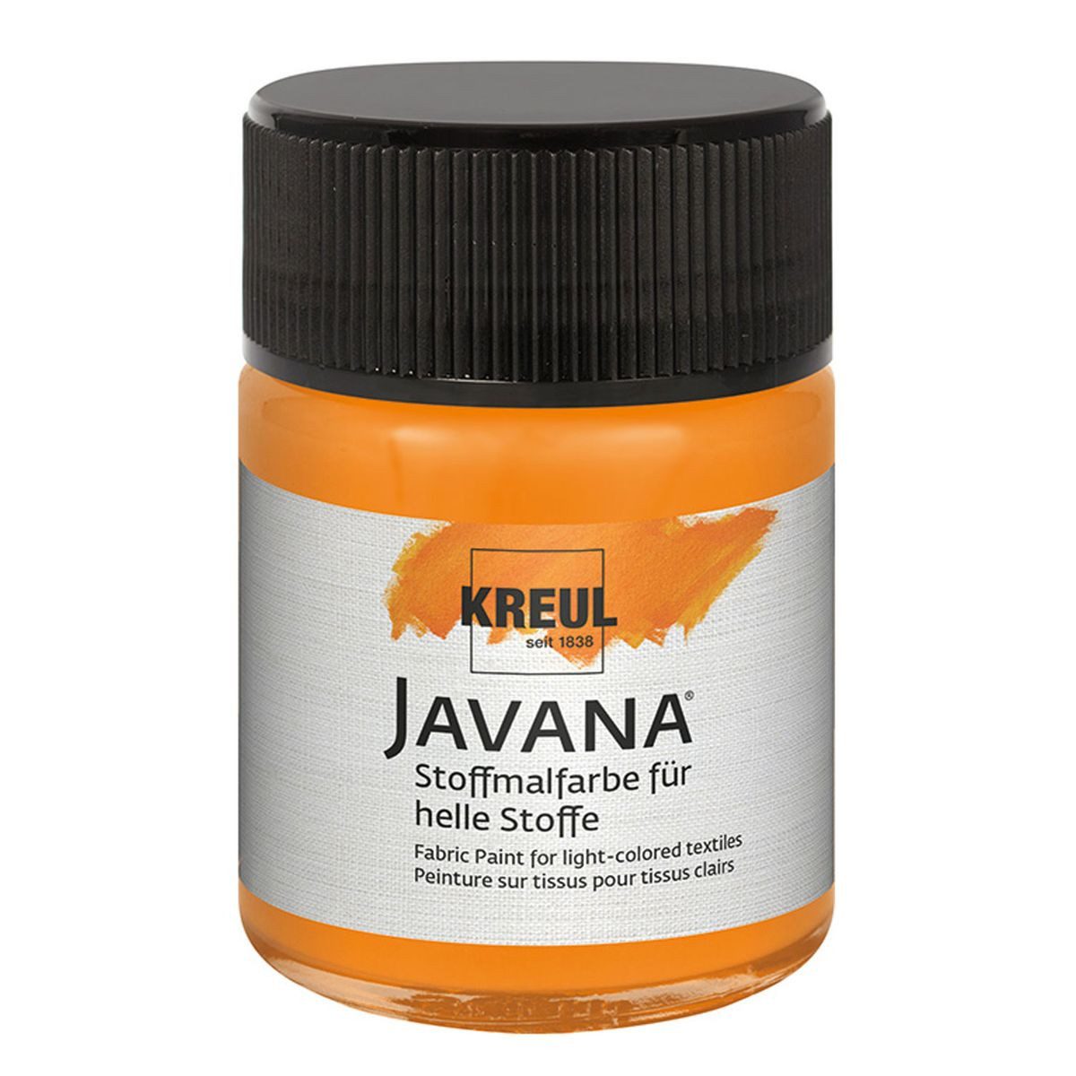 C. KREUL Stoffmalfarbe KREUL Stoffmalfarbe JAVANA orange 50ml Glas