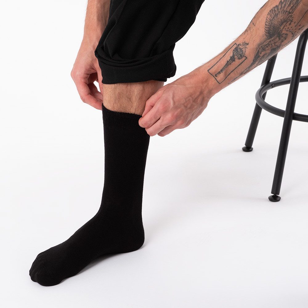 OCCULTO Businesssocken Herren Schwarze Socken 10er, 20er, 30er Pack (Modell: Hermann) (10-Paar)