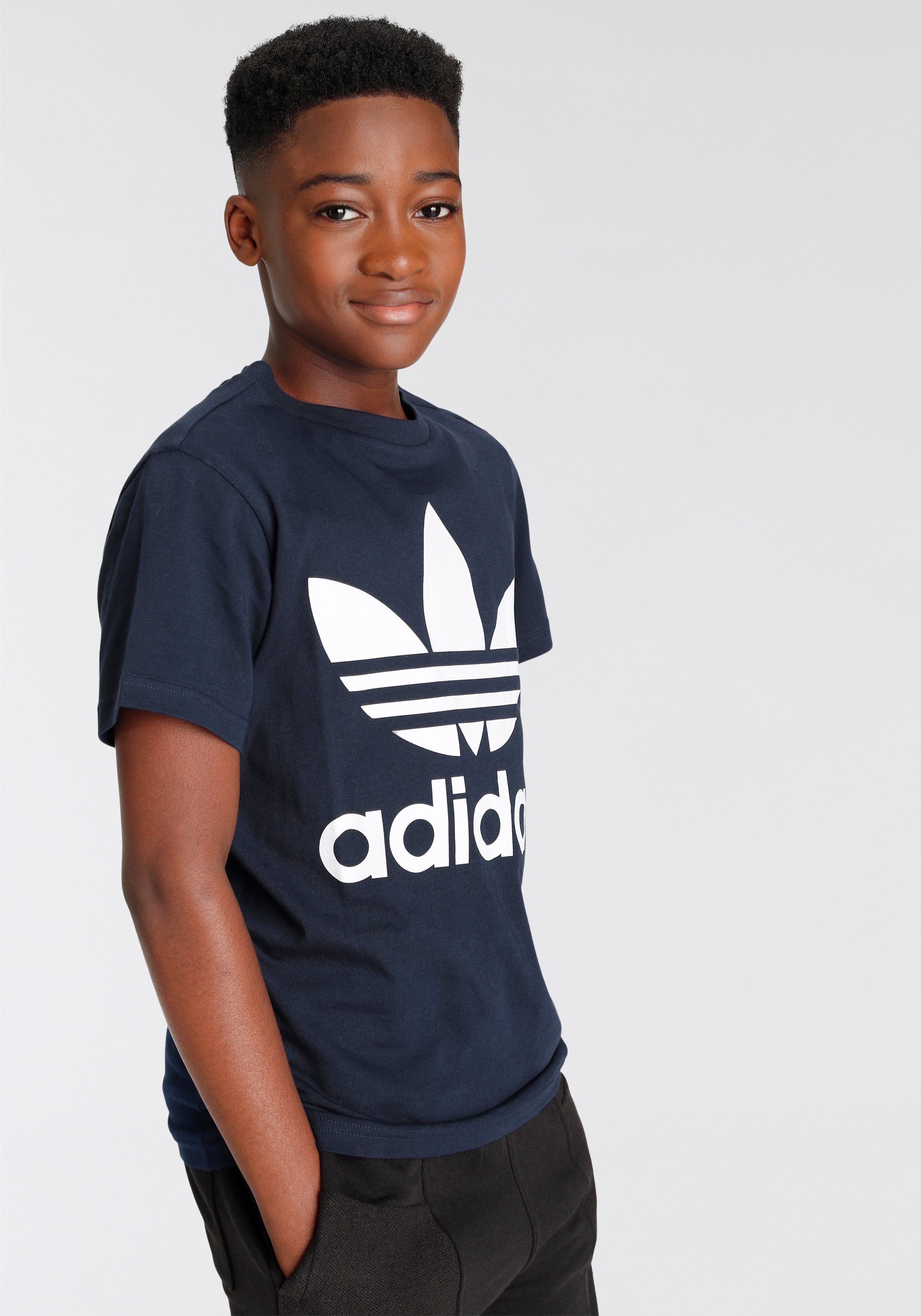 TEE Indigo adidas T-Shirt Originals Unisex TREFOIL Night