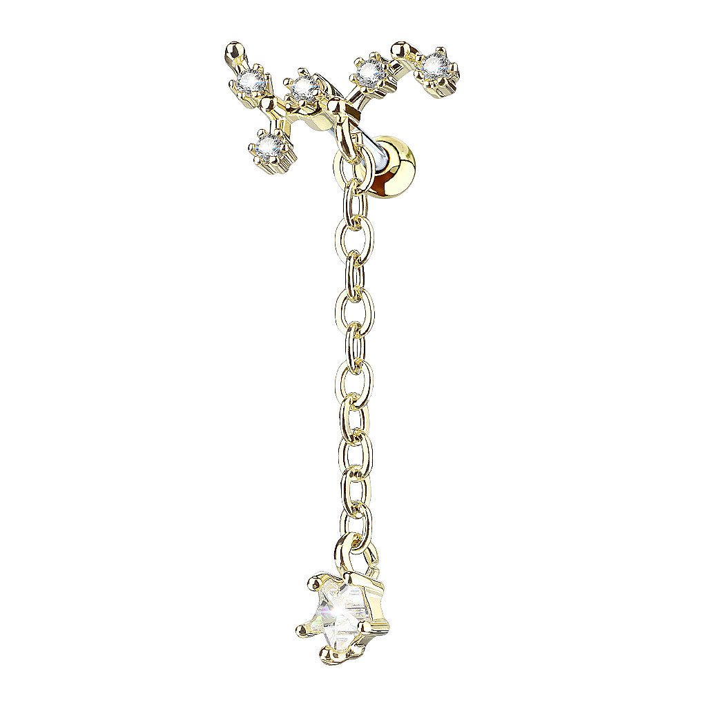 Taffstyle Piercing-Set Knorpel Ohrstecker Tragus Piercing günstig online kaufen