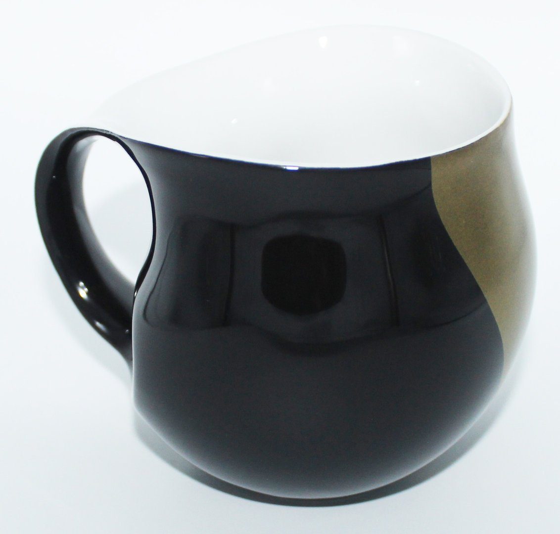 Colani Tasse Becher Kaffeetasse Arrow schwarz - gold Porzellan 260ml, 1-tlg., Porzellan, Colani Schriftzug, im Geschenkkarton