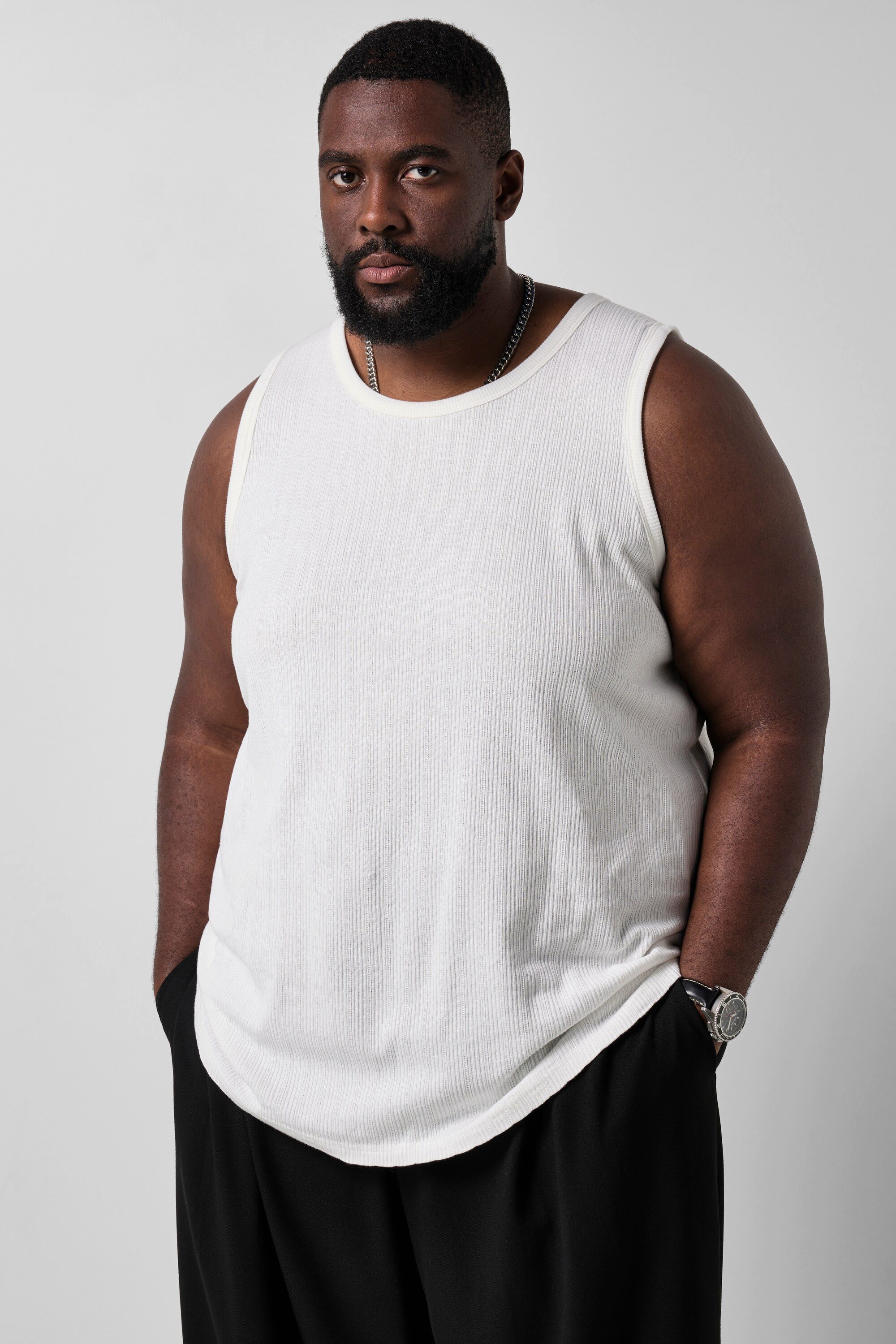 STHUGE T-Shirt Tanktop Strukturjersey