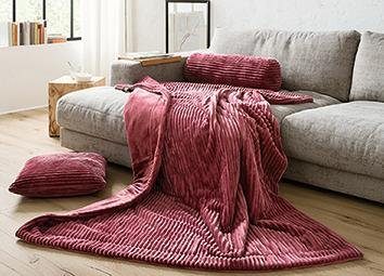 Wohndecke Cordoptik, Gözze, mit Glanzeffekt, Kuscheldecke günstig online kaufen