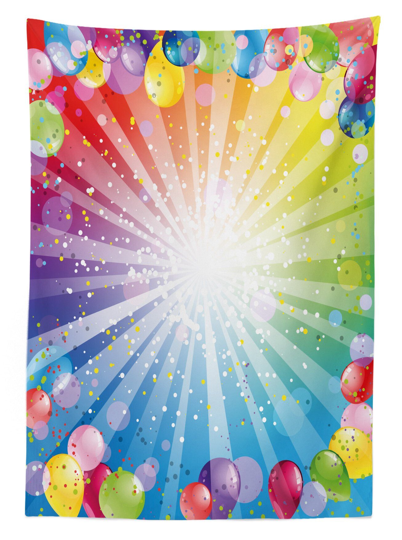 Abakuhaus Tischdecke Farbfest Waschbar den Balloons Farben, Für Klare geeignet Außen Party Bereich