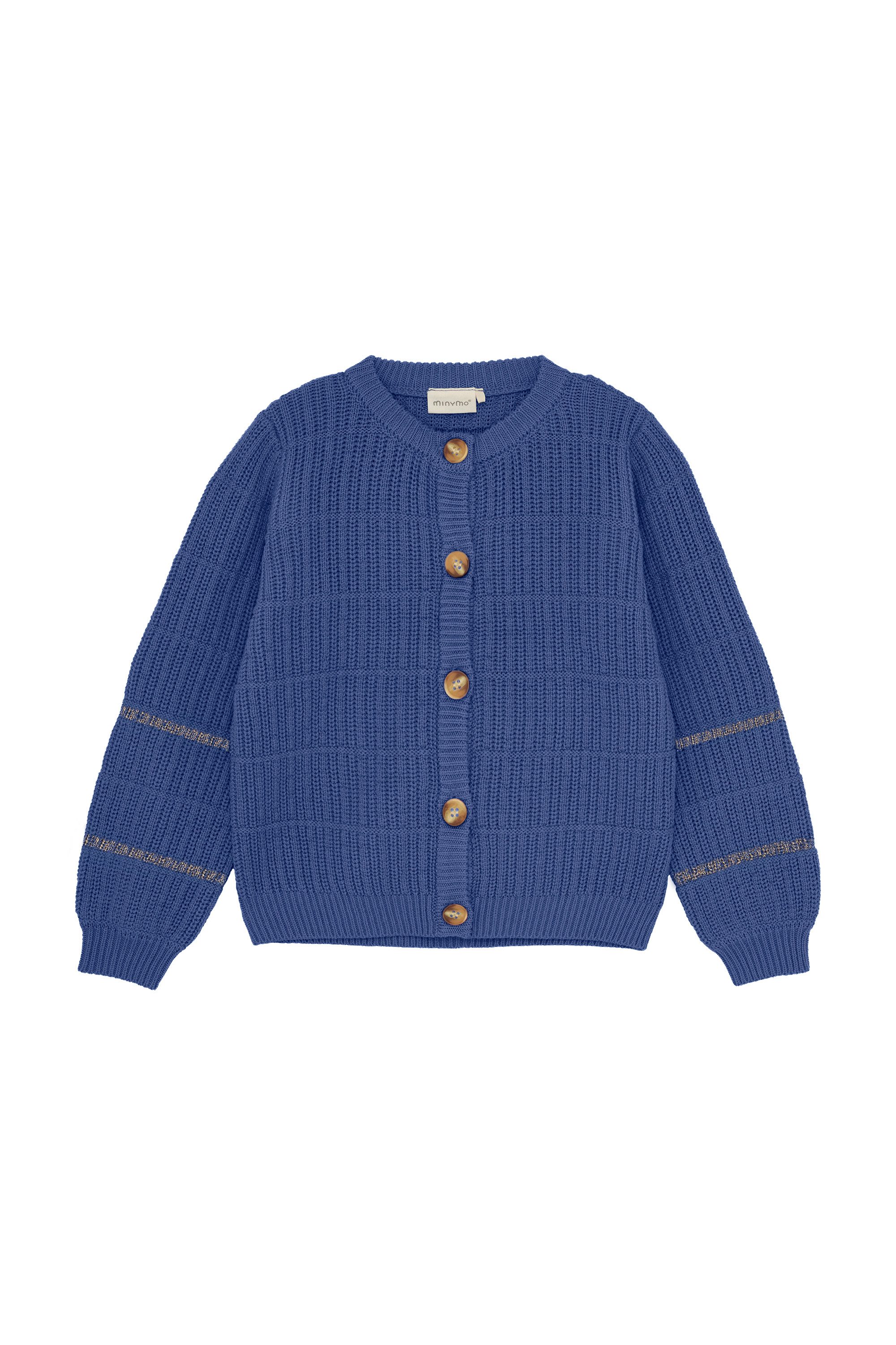 Minymo Strickjacke MICardigan Knit Modischer Cardigan mit Streifen-Details
