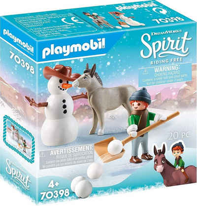 Playmobil® Spielwelt PLAYMOBIL® 70398 - Spirit Riding Free - Schneespaß mit Snips & Herrn Karotte