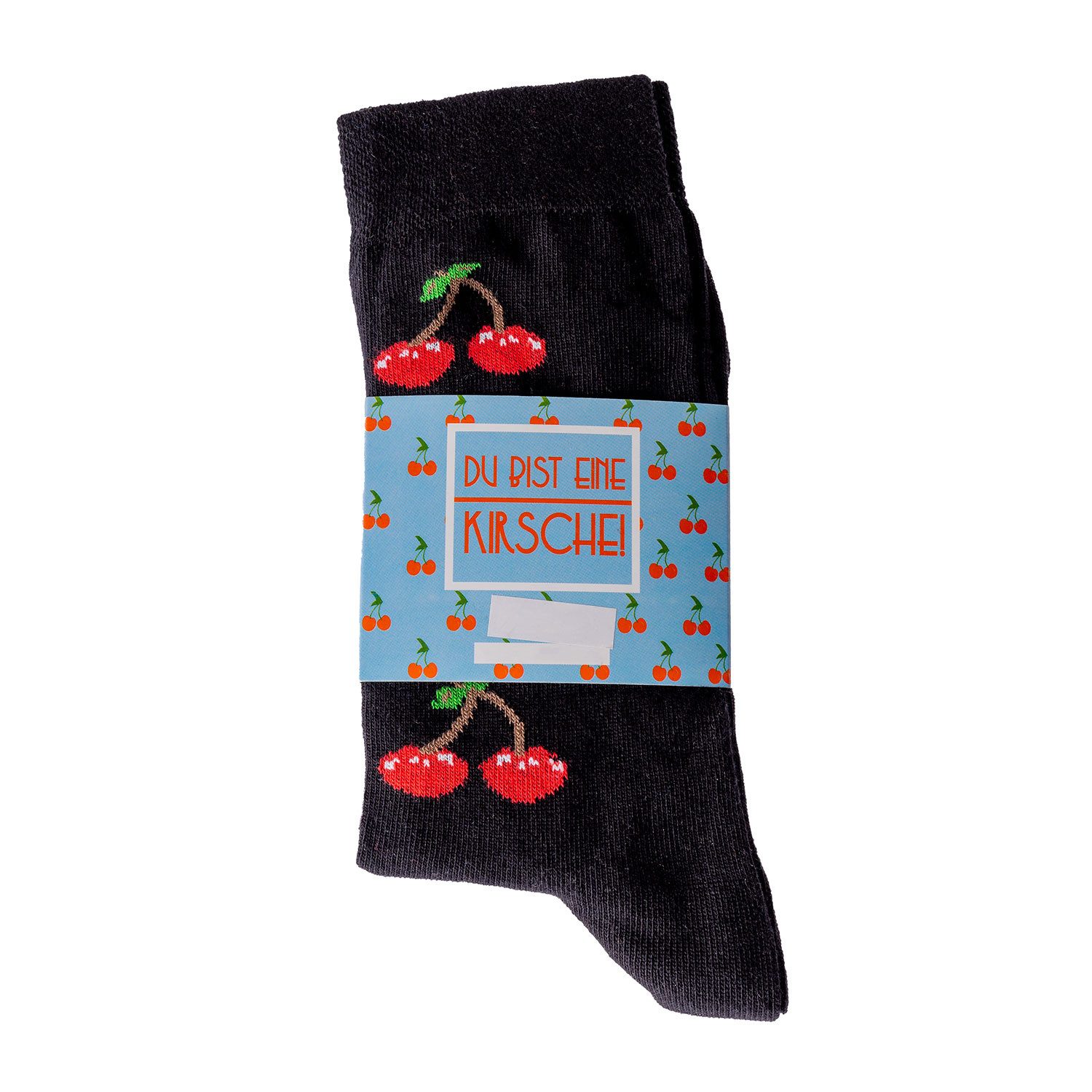 Chili Lifestyle Freizeitsocken CHERRY Lustige Socken mit Spruch Banderole a günstig online kaufen