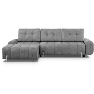 Beautysofa Polsterecke Carry, links oder rechts, L-From Ecksofa, Couch mit Bettkasten + Schlaffunktion, für Wohnzimmer