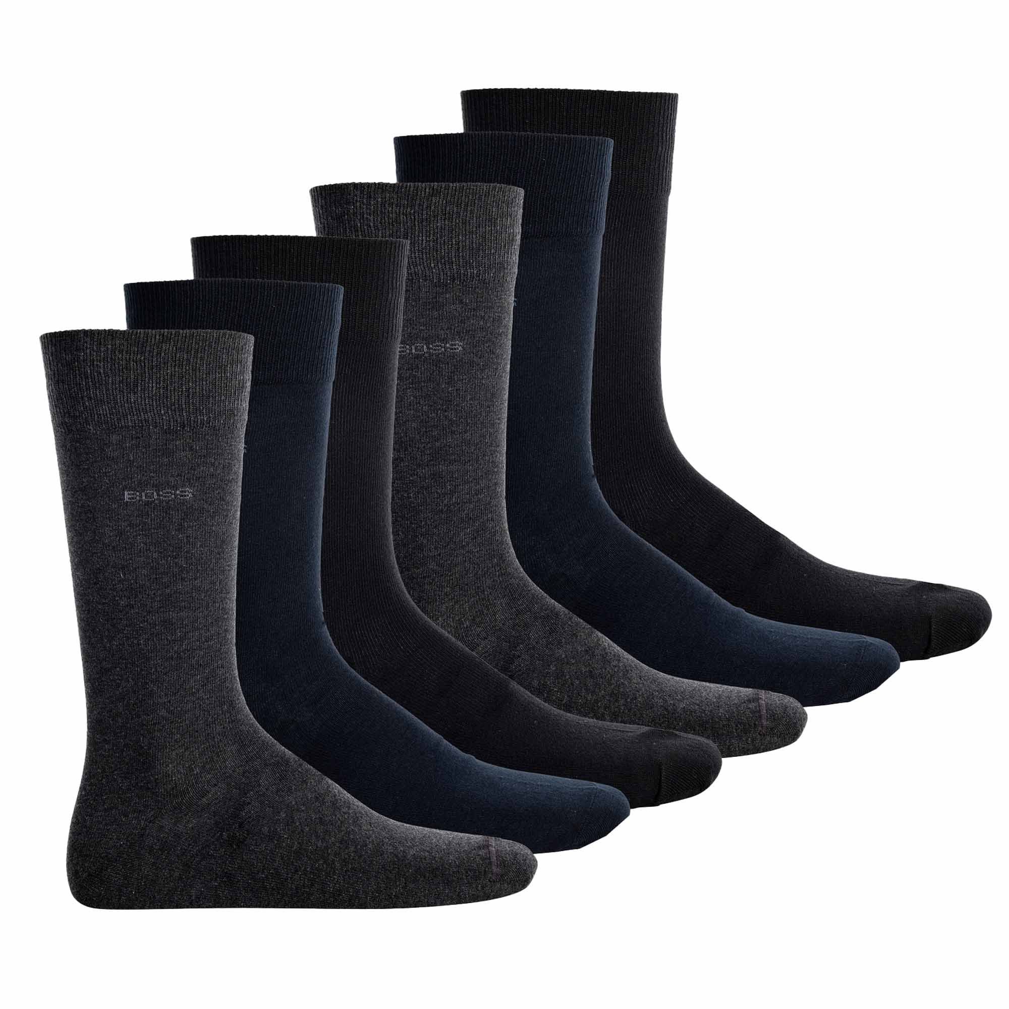 BOSS Kurzsocken Herren Socken 6er Pack Baumwollmischung (Packung, 6er Pack) günstig online kaufen