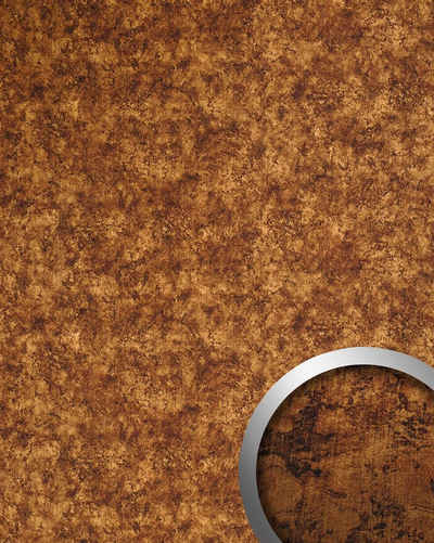 Wallface Wandpaneel 17277-SA, BxL: 100x260 cm, 2.6 qm, (Dekorpaneel, 1-tlg., Wandverkleidung in Metall-Optik) selbstklebend, braun, kupferbraun, matt