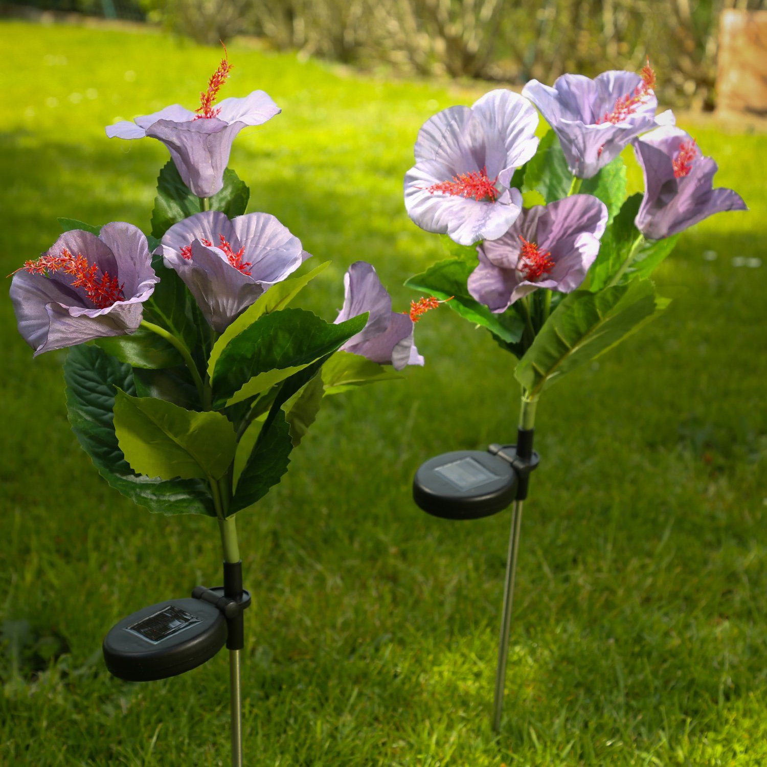 MARELIDA LED Dekoobjekt »LED Solar Blume HIBISKUS Gartenstecker