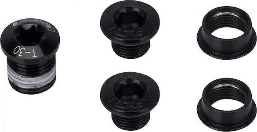 FSA Fahrradkette FSA Kettenblattschraubenset MTB 386 3-Arm 5-teilig Schwarz - sicherer