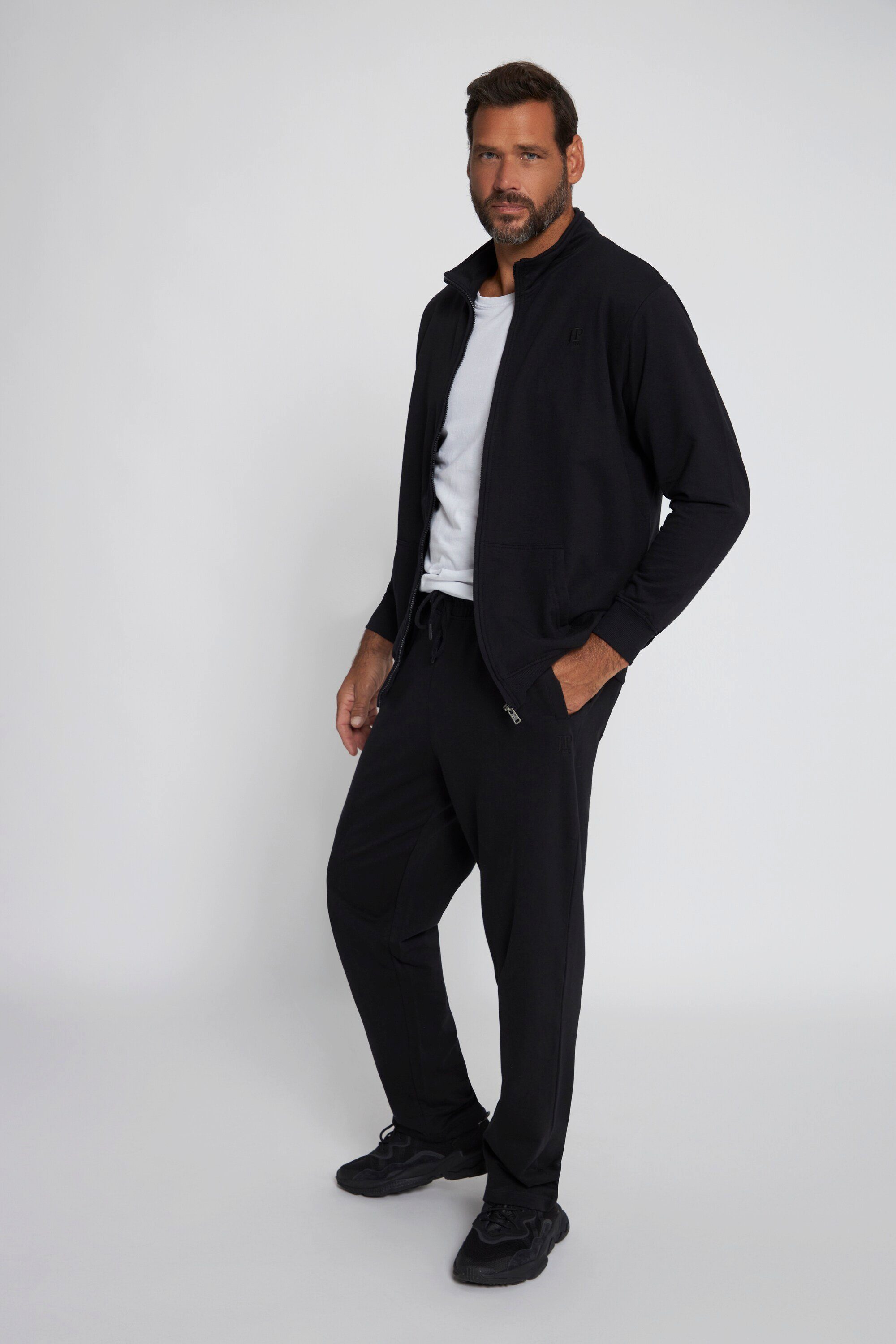 JP1880 Fleecejacke Jogginganzug 2-teilig Homewear Jacke und Hose