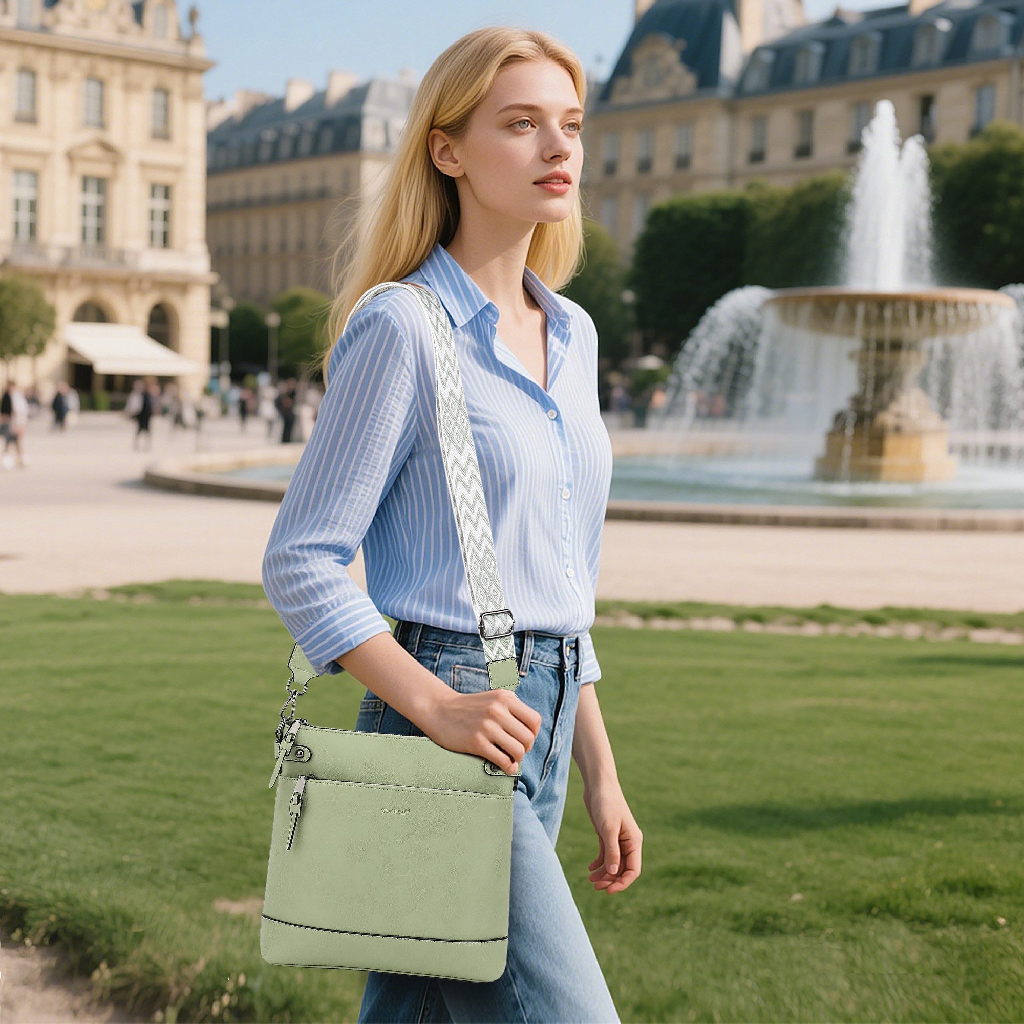 TAN.TOMI Umhängetasche Damen Mittel Crossbody Bag Leicht Schultertasche Tas günstig online kaufen