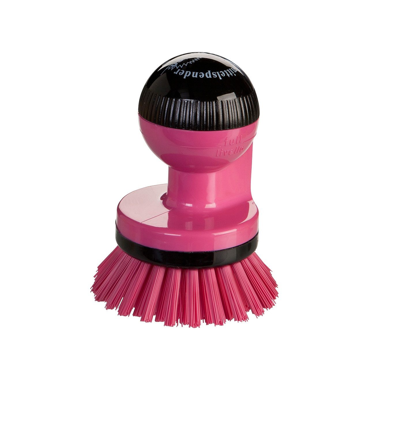 haug bürsten Reinigungsbürste Knopfbürste mit Spülmittelspender - Berry - 90 x Ø65 mm, zum effektiven Reinigen von Geschirr - spart zusätzlich Spülmittel