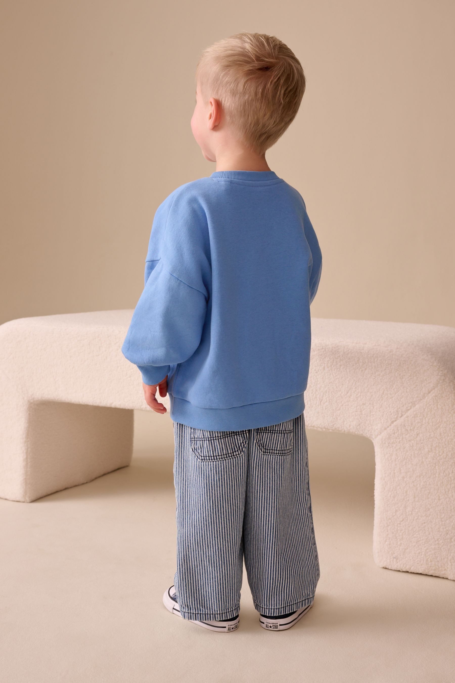 Next Sweater Sweatshirt mit Rundhalsausschnitt aus Baumwolle (1-tlg)