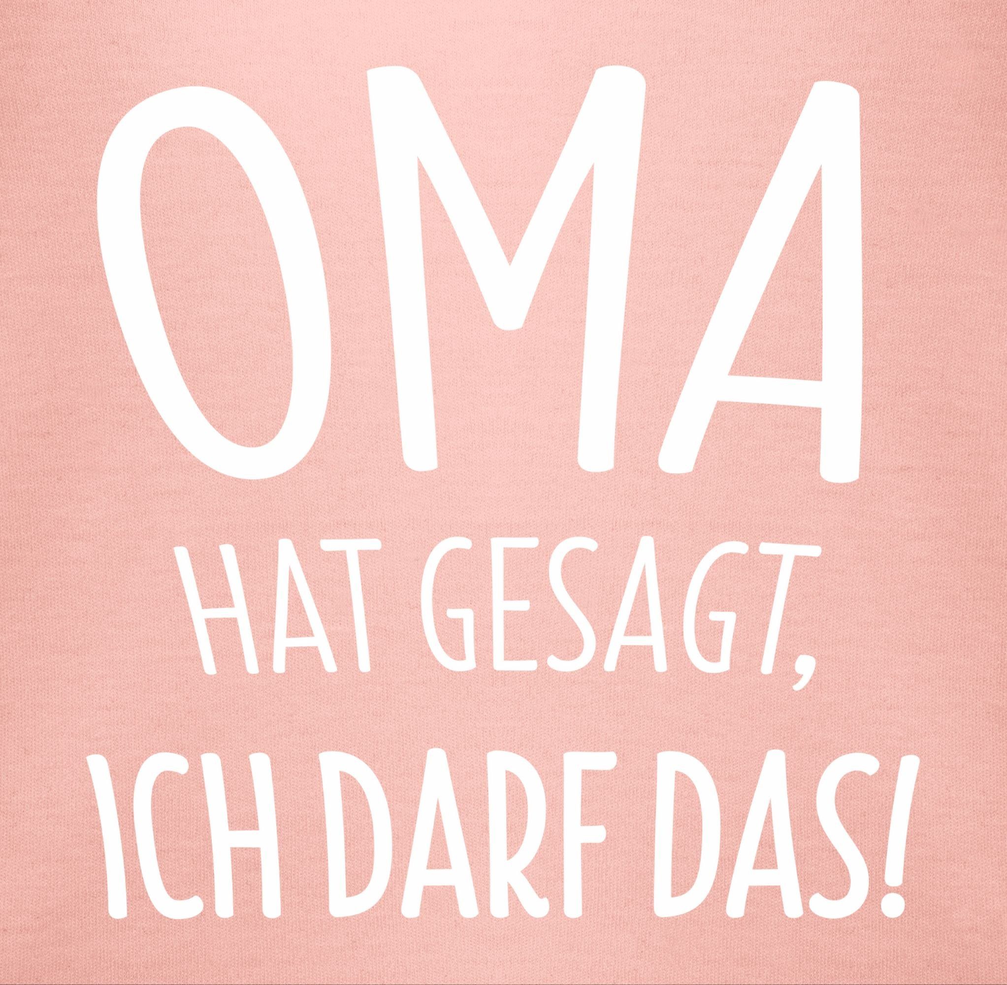 Shirtracer T-Shirt Oma hat gesagt ich darf das Sprüche Baby