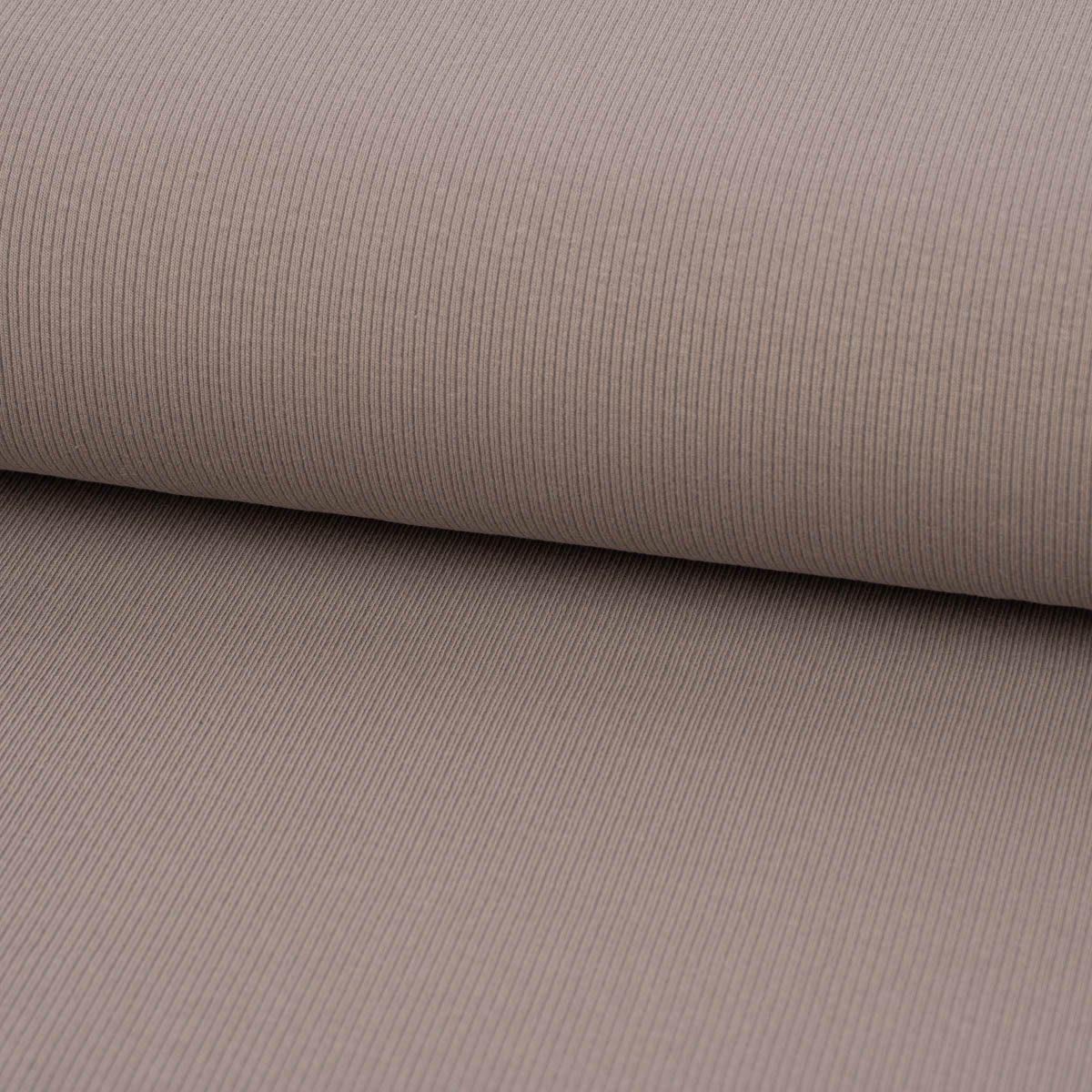 SCHÖNER LEBEN. Stoff Baumwolljersey Jerseystoff Rib Jersey Rippenstruktur uni 1,45m Breite, allergikergeeignet