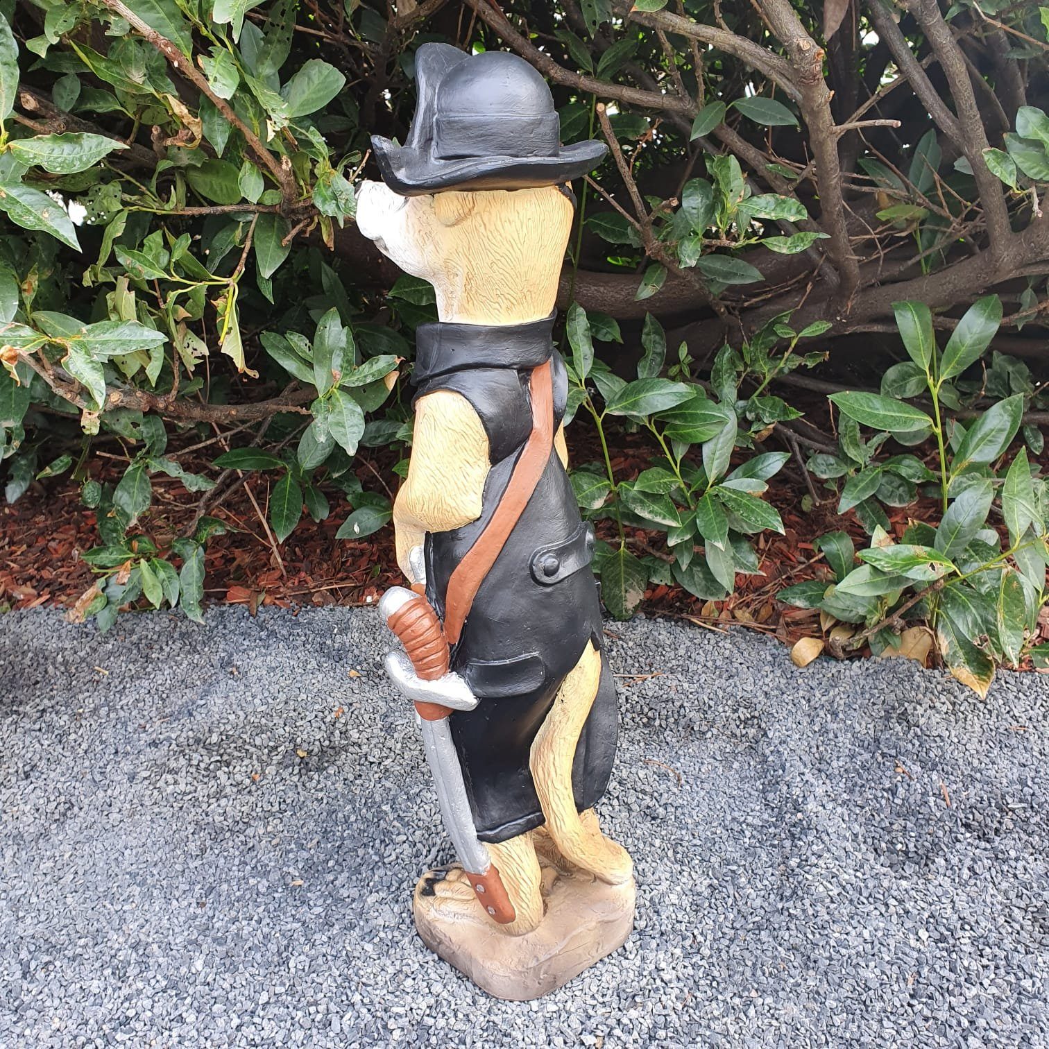 65 Aspinaworld Figur Pirat cm mit wetterfest Erdmännchen als Gartenfigur Haken