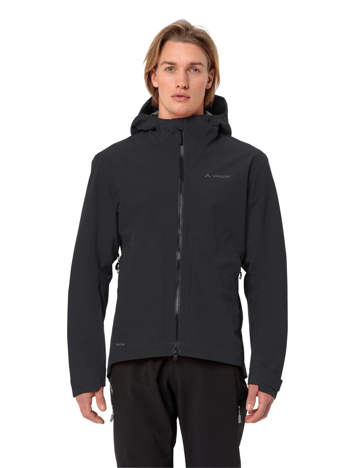 VAUDE Fahrradjacke MEN'S MOAB PRO RAIN JACKET mit Unterarm-Belüftung, winddicht, atmungsaktiv, wasserdicht