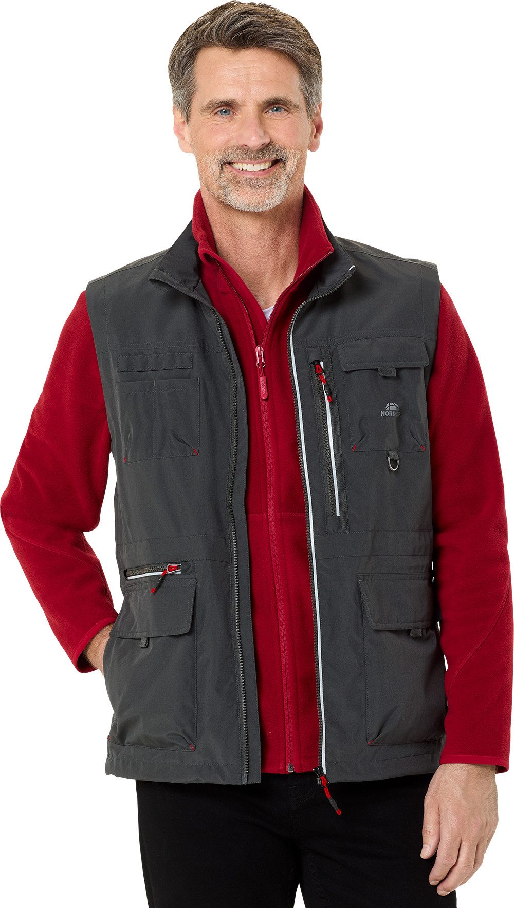 Nordcap Funktionsweste Rückenpasse mit reflektierender Paspelierung günstig online kaufen