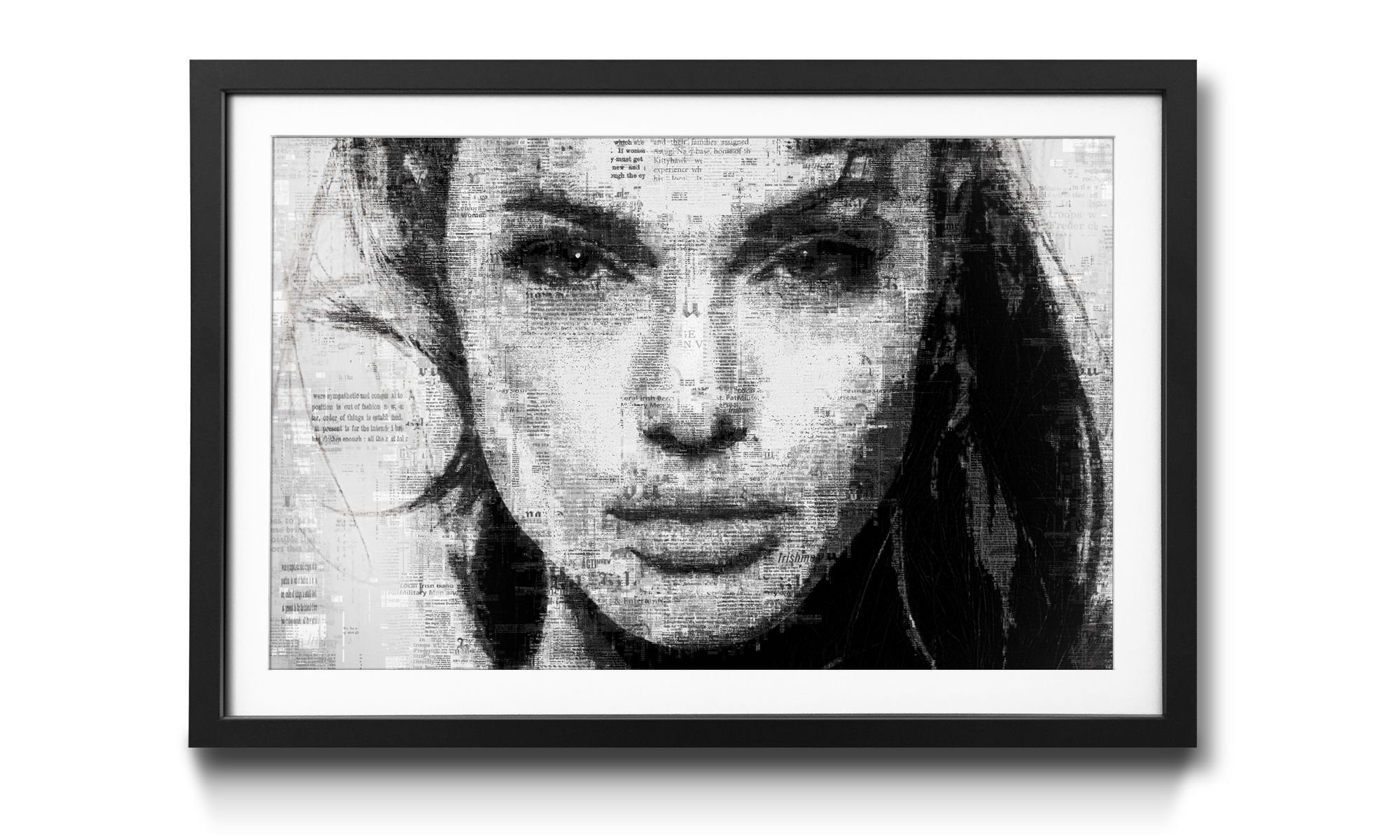 WandbilderXXL Bild mit Rahmen Angelina, Schauspieler, Wandbild, in 4 Größen erhältlich