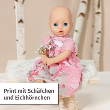 Baby Annabell Puppenkleidung Kleid rosa Eichhörnchen, 43 cm