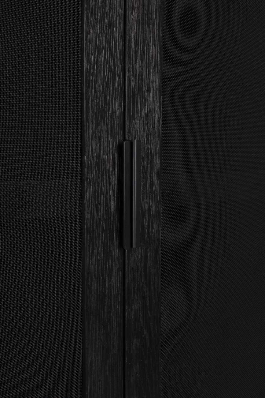 Mesh von HARDY mit Metall EICHE Zuiver aus Türen ZUIVER Küchenbuffet schwarz Schrank