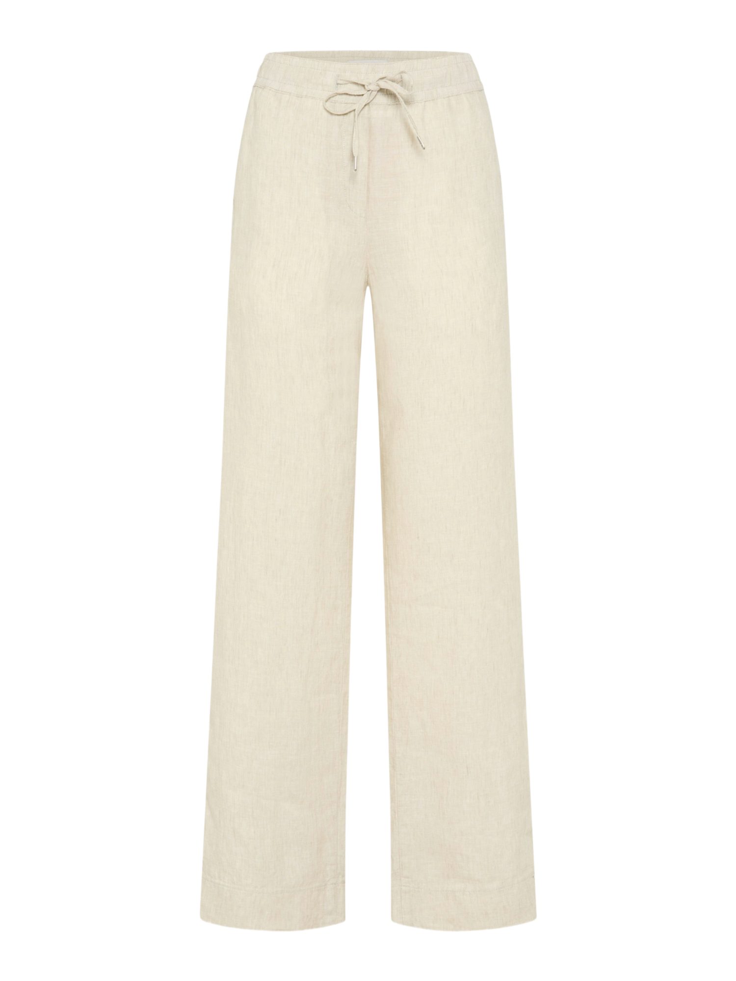 Brax Stretch-Hose natur,Casual,Leinen,Unifarben,Wide Leg,Mittel