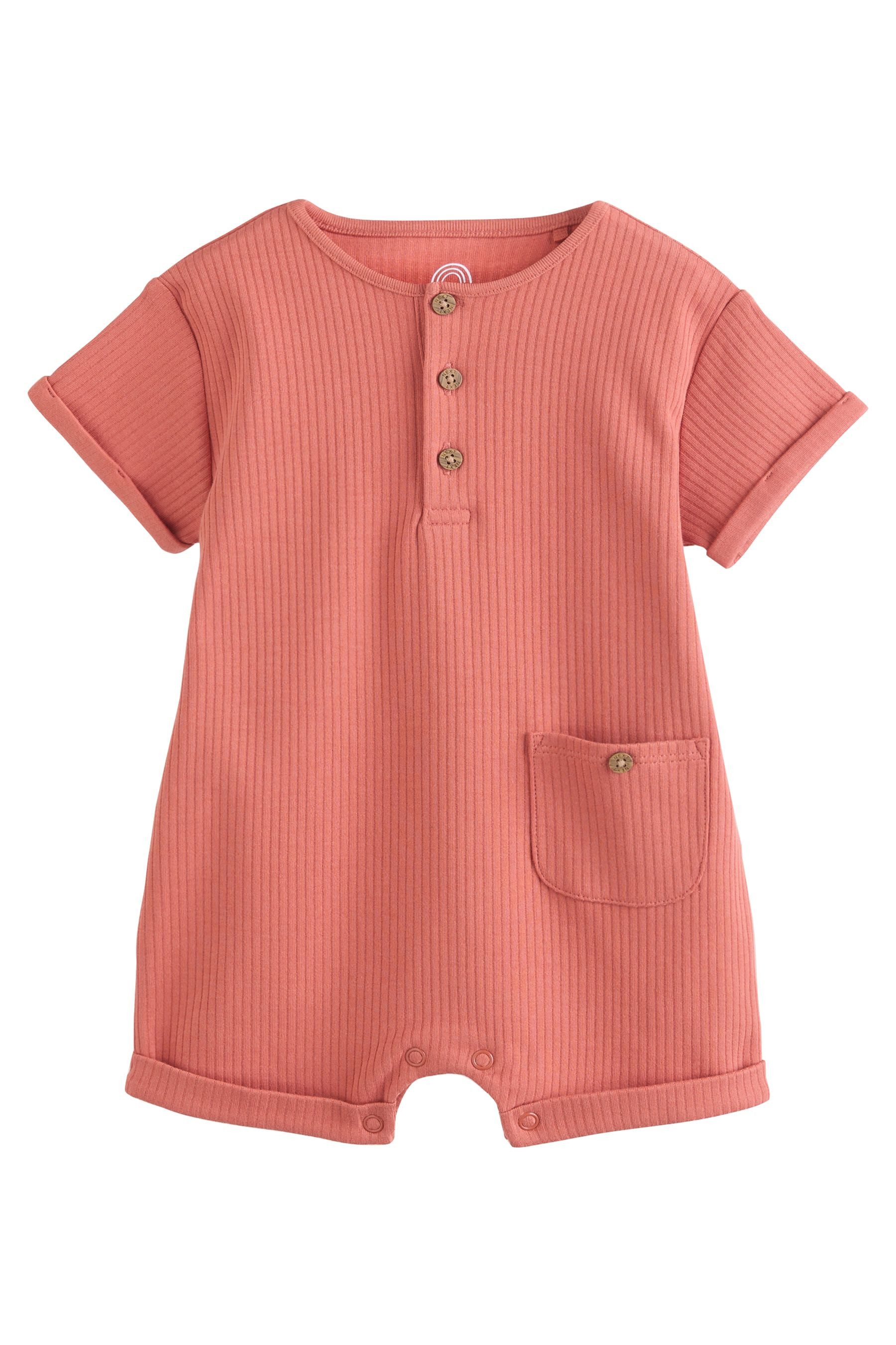 Next Strampler Baby Strampler mit geknöpftem Stehkragen, 4er-Pack (4-tlg)