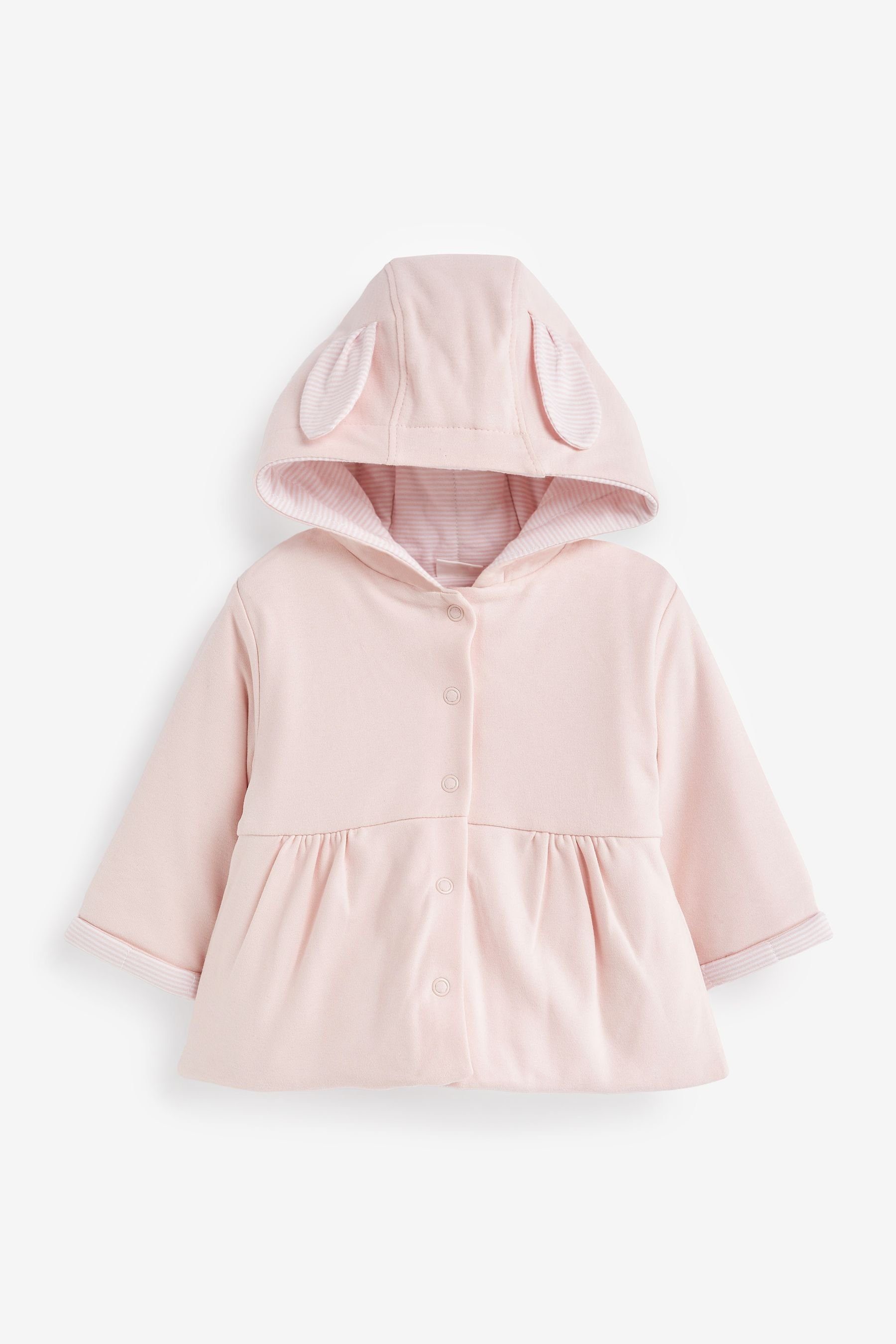 Next Kapuzensweatjacke Leichte Baby-Jacke aus Jersey (1-tlg) Pink