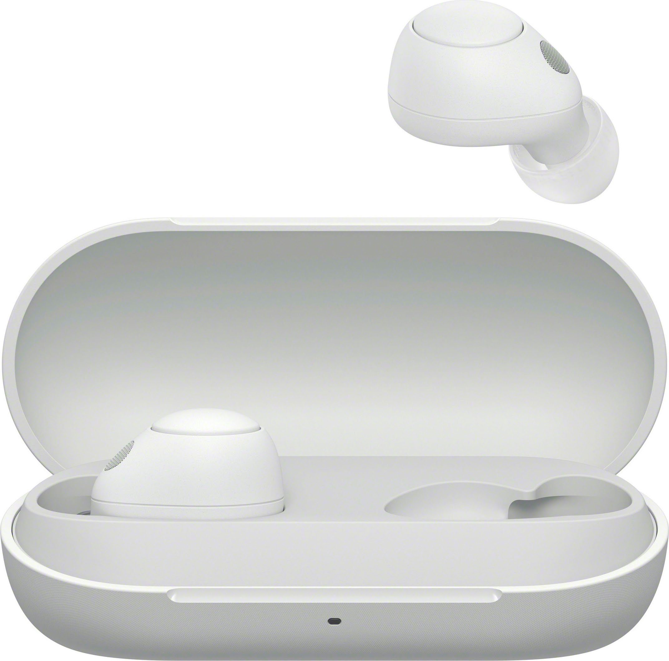 Std. Sony 20 (Noise-Cancelling, Multipoint In-Ear-Kopfhörer bis WF-C700N Akkulaufzeit, Bluetooth, Holunderweiß Connection)