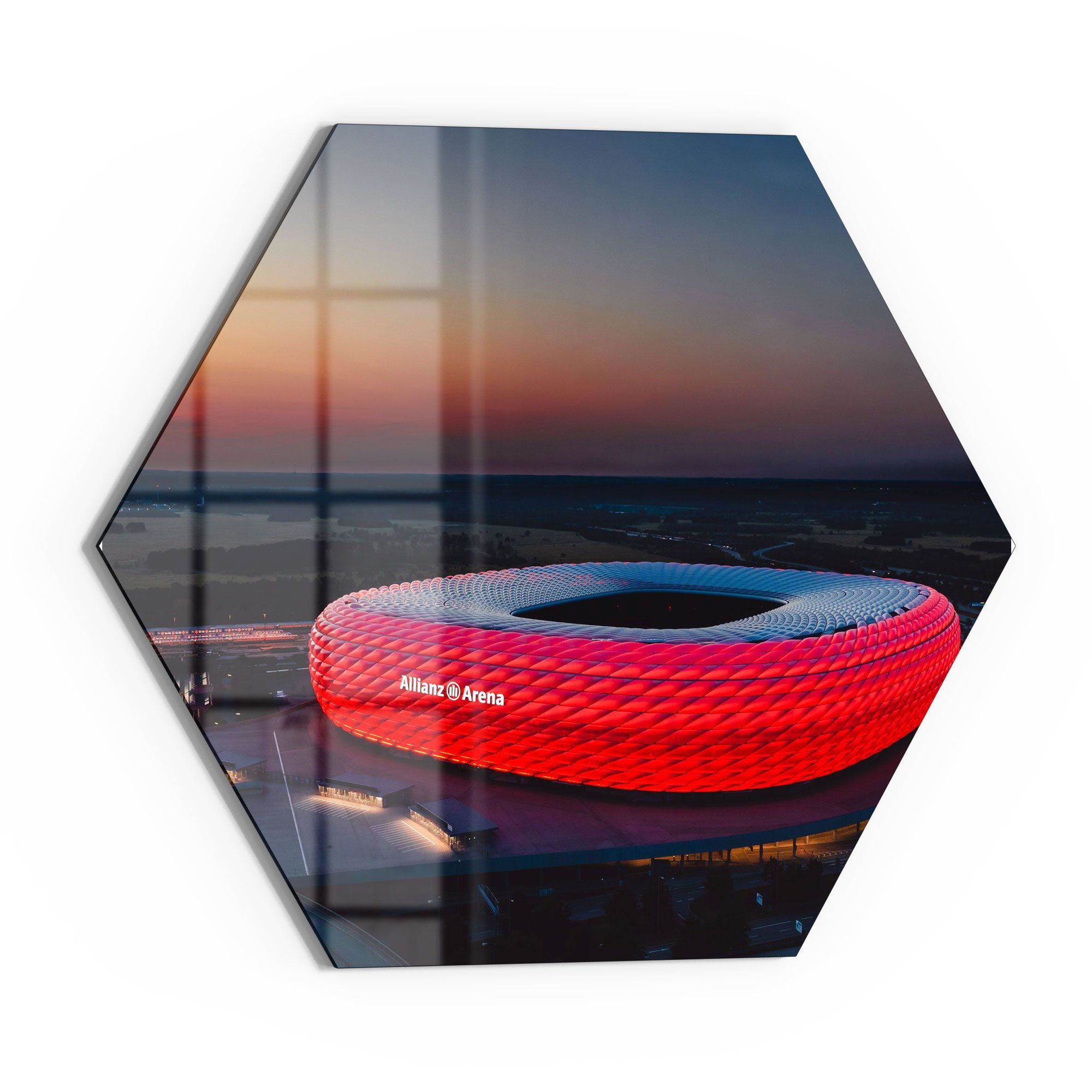 DEQORI Glasbild 'Allianz Arena, München', 'Allianz günstig online kaufen