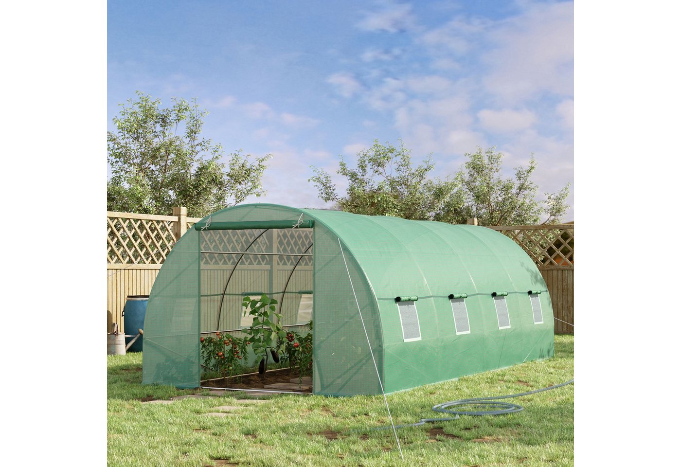 Outsunny Foliengewächshaus Foliengewäc... Outsunny Foliengewächshaus Foliengewäc...