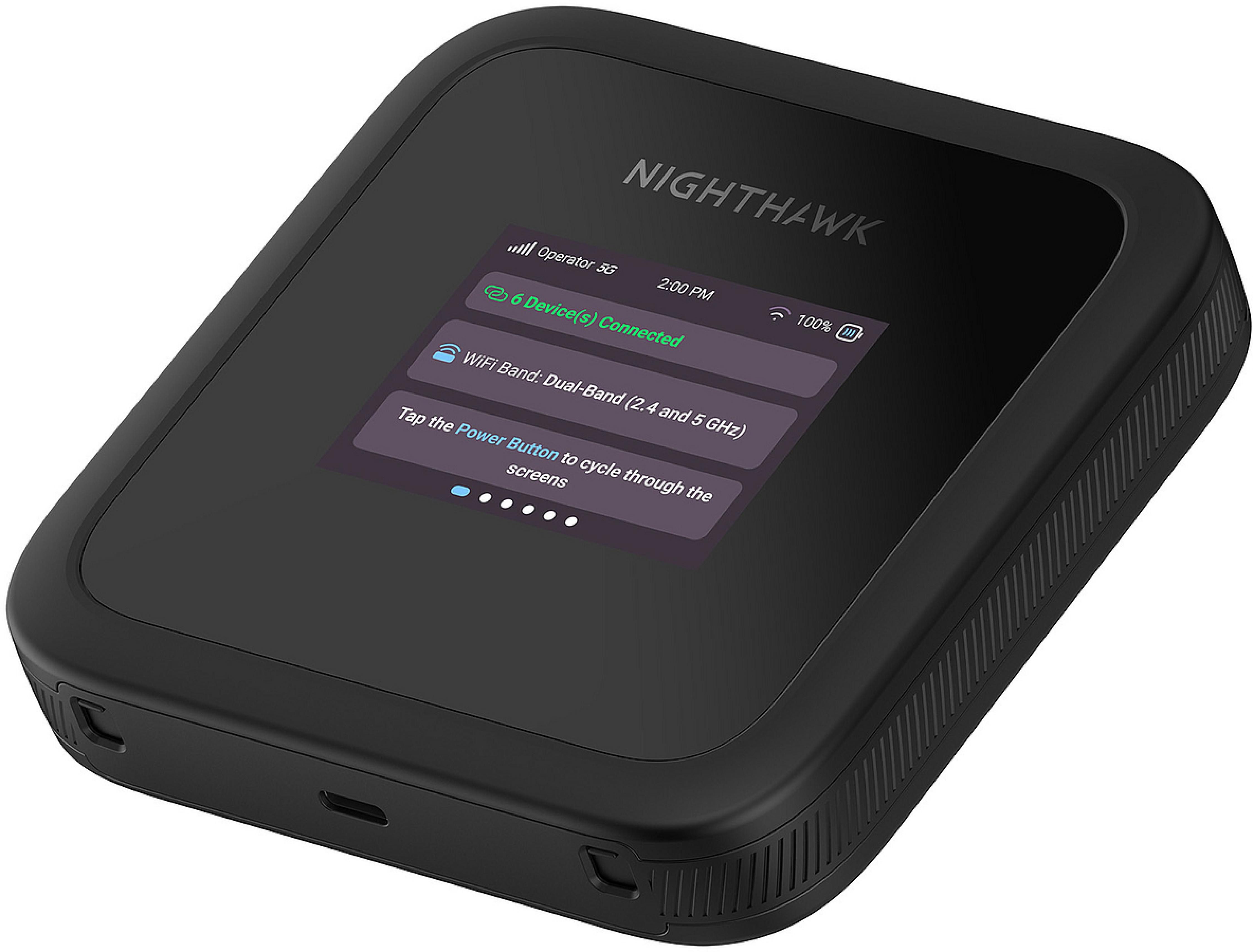 NETGEAR Nighthawk M3 Mobiler Router, Dual-Band WLAN (2,4 GHz & 5 GHz), 750 Mbit/s (AC750)