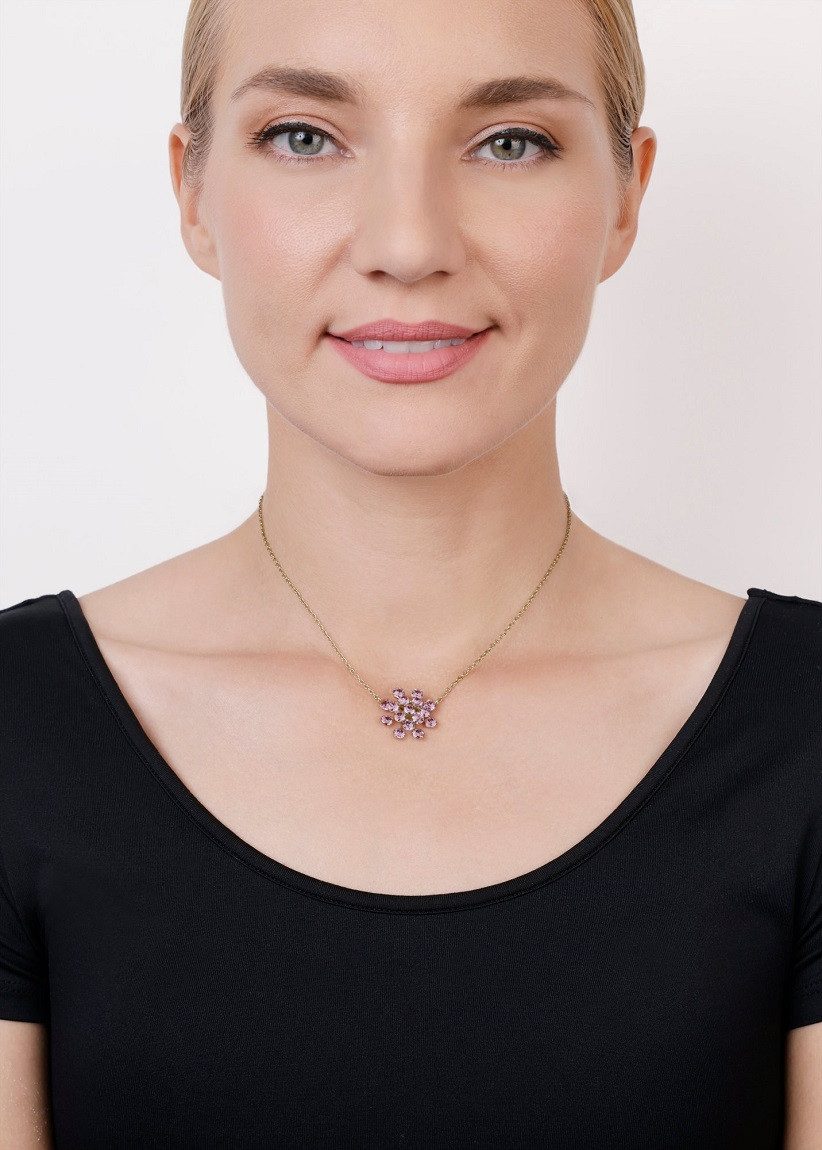 KONPLOTT Collierkettchen Konplott: Collier Magic Fireball shinny brass