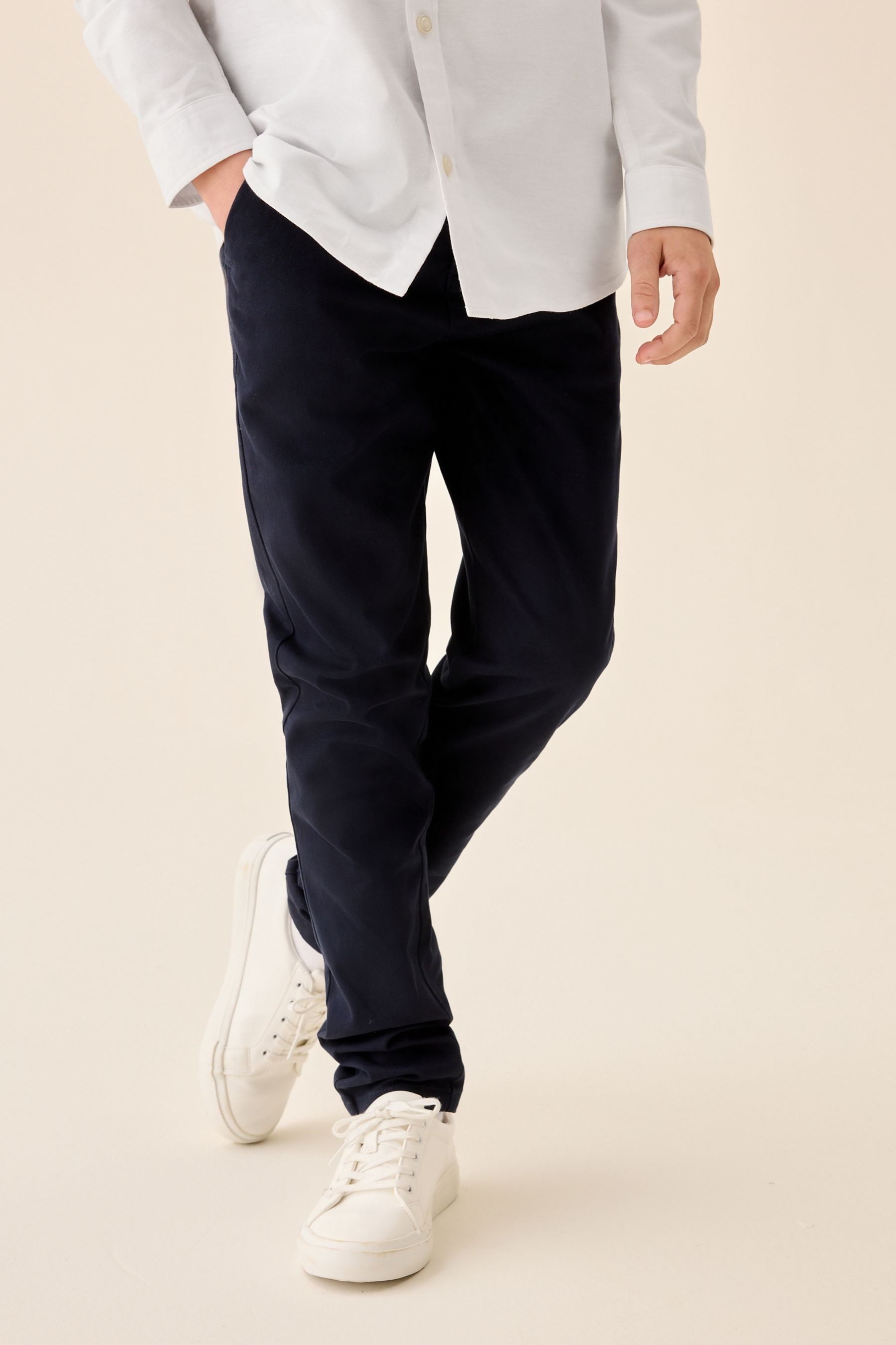 Next Stretch-Hose Längere Skinny Fit Chinohose mit Stretch (1-tlg)